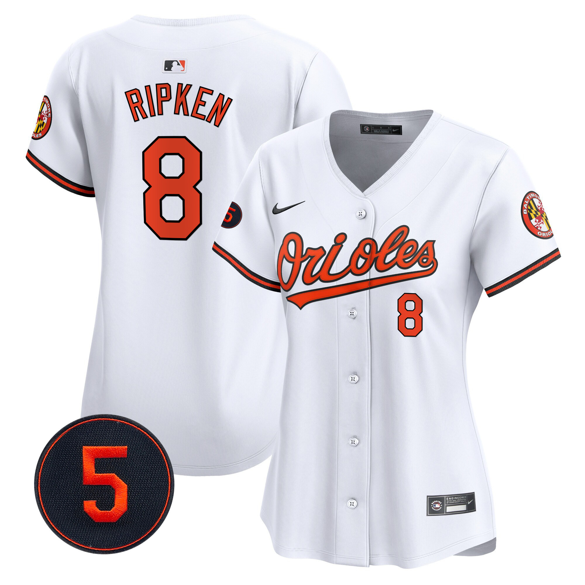 Women’s Baltimore Orioles Robinson Patch Vapor Premier Limited Jersey – All Stitched