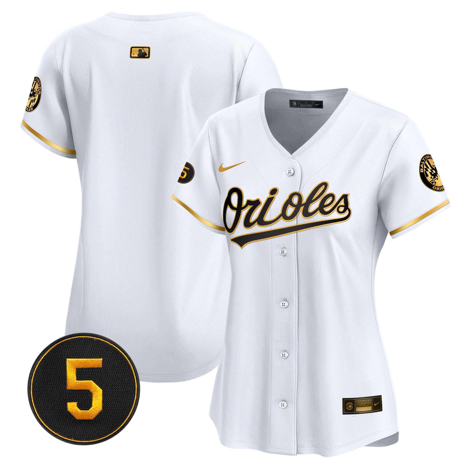 Women’s Baltimore Orioles Robinson Patch Vapor Premier Limited Jersey – All Stitched