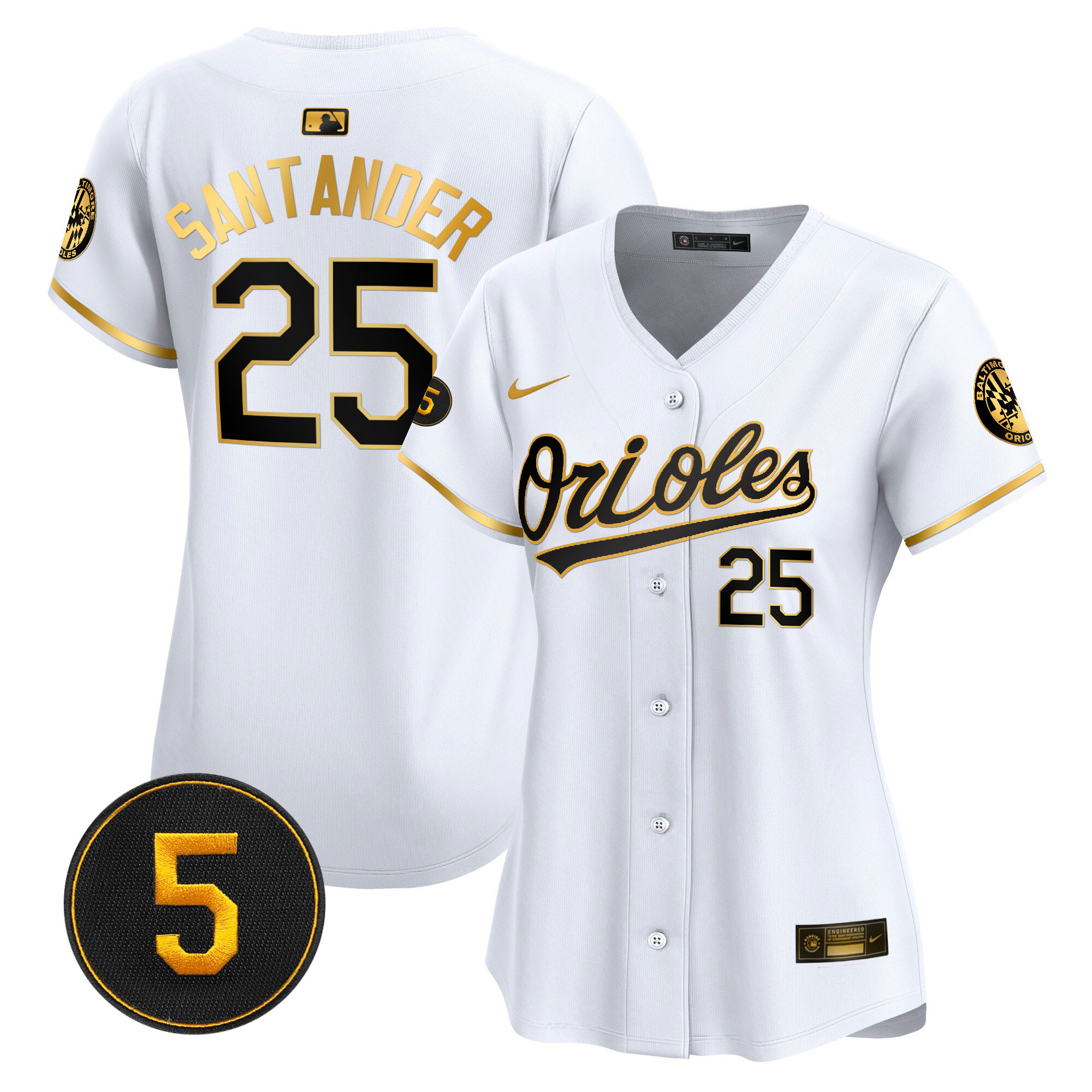 Women’s Baltimore Orioles Robinson Patch Vapor Premier Limited Jersey – All Stitched