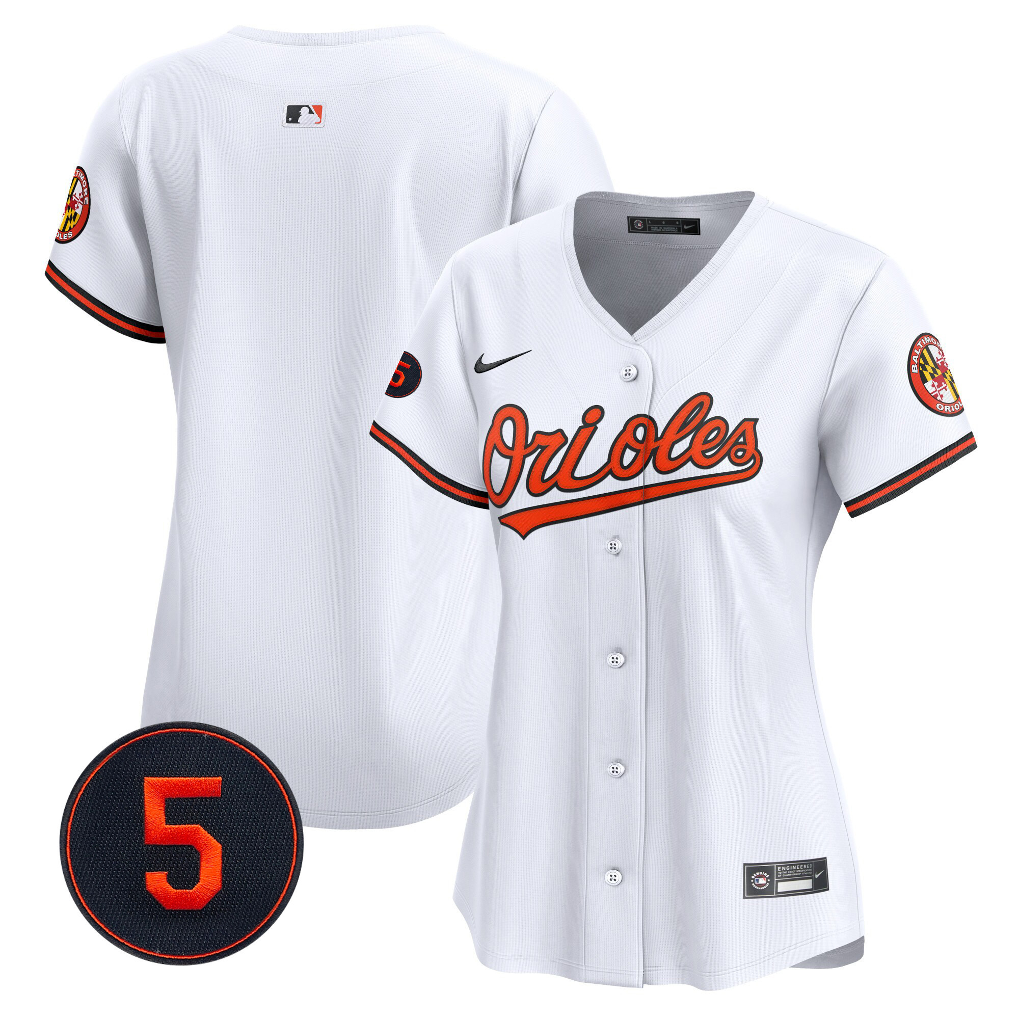 Women’s Baltimore Orioles Robinson Patch Vapor Premier Limited Jersey – All Stitched