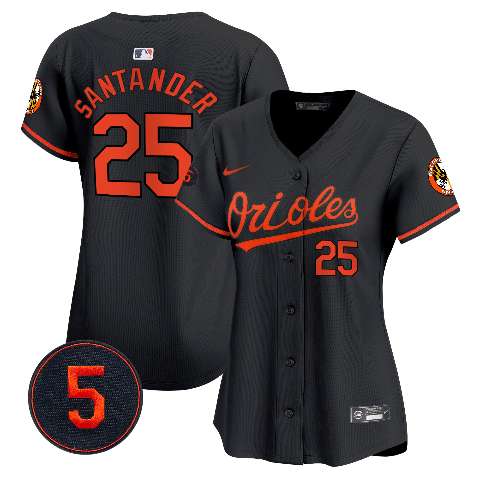 Women’s Baltimore Orioles Robinson Patch Vapor Premier Limited Jersey – All Stitched