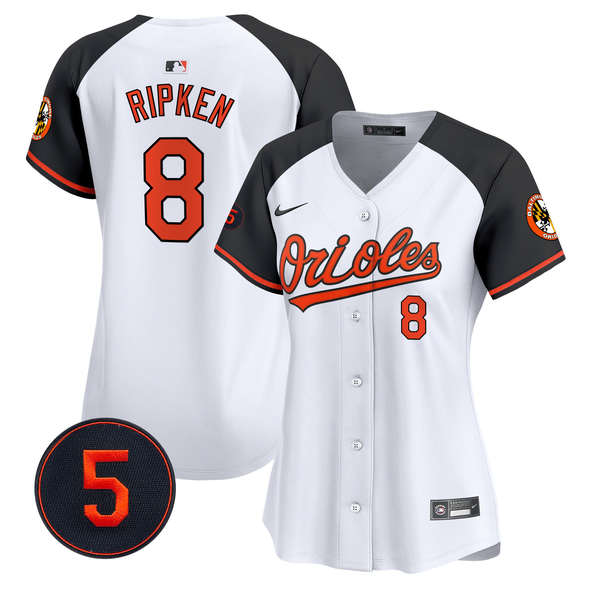 Women’s Baltimore Orioles Robinson Patch Vapor Premier Limited Jersey – All Stitched