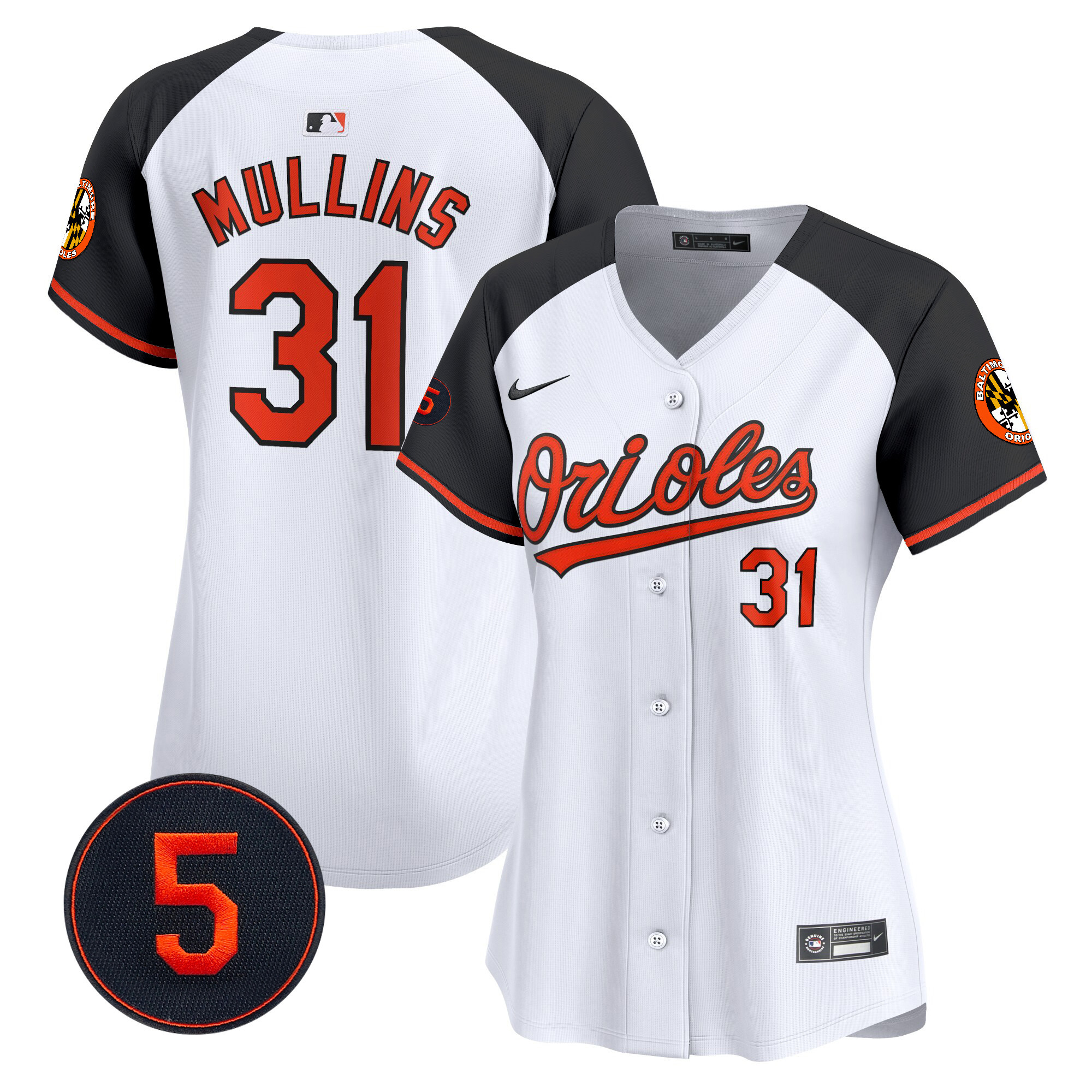 Women’s Baltimore Orioles Robinson Patch Vapor Premier Limited Jersey – All Stitched