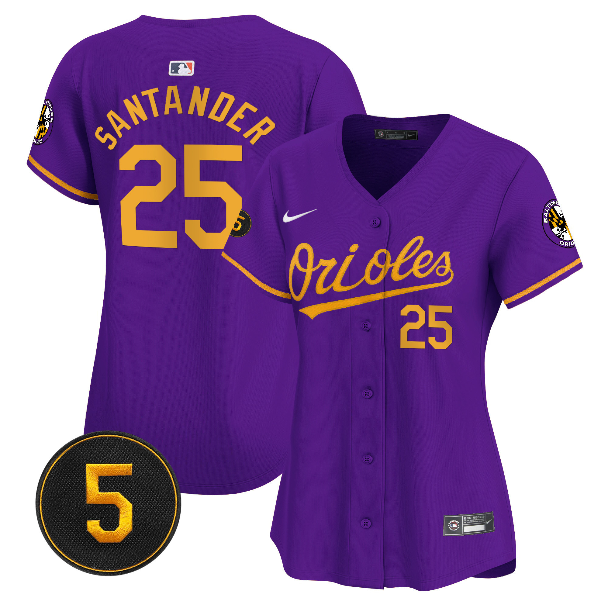 Women’s Baltimore Orioles Robinson Patch Vapor Premier Limited Jersey – All Stitched