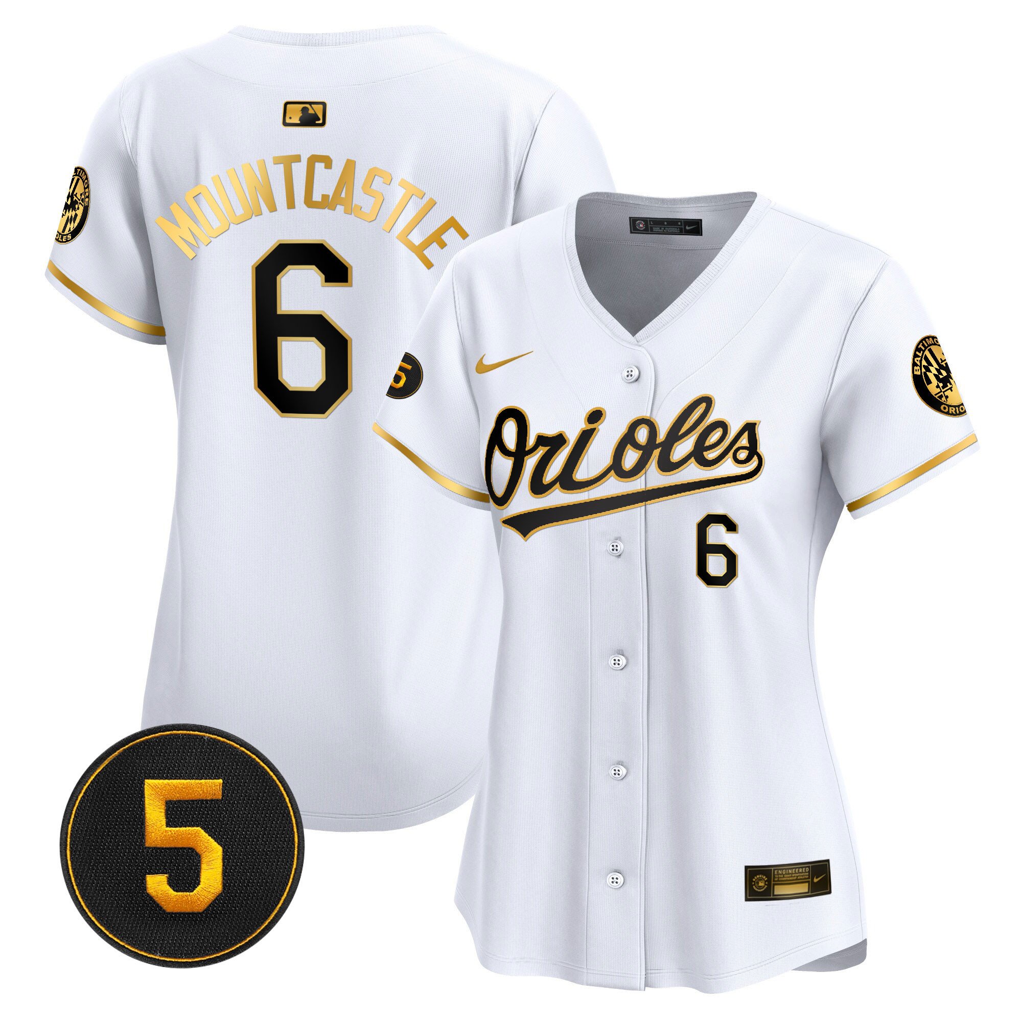 Women’s Baltimore Orioles Robinson Patch Vapor Premier Limited Jersey – All Stitched
