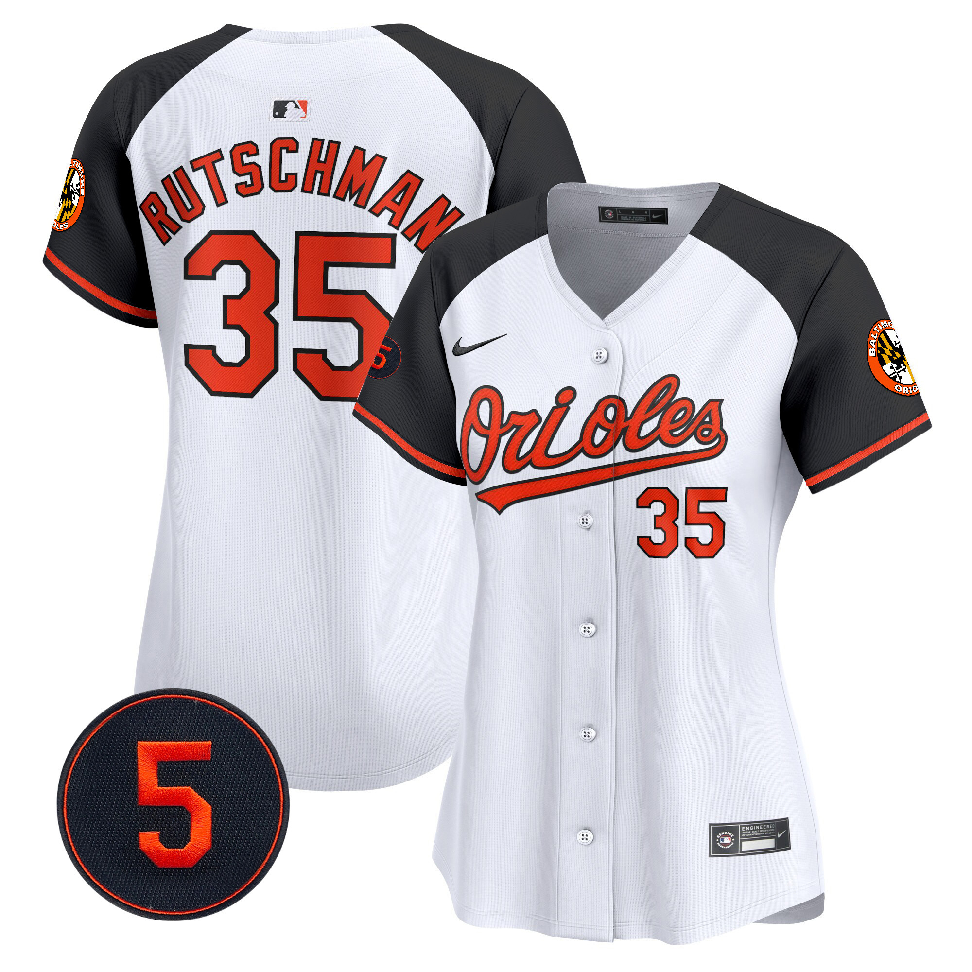 Women’s Baltimore Orioles Robinson Patch Vapor Premier Limited Jersey – All Stitched