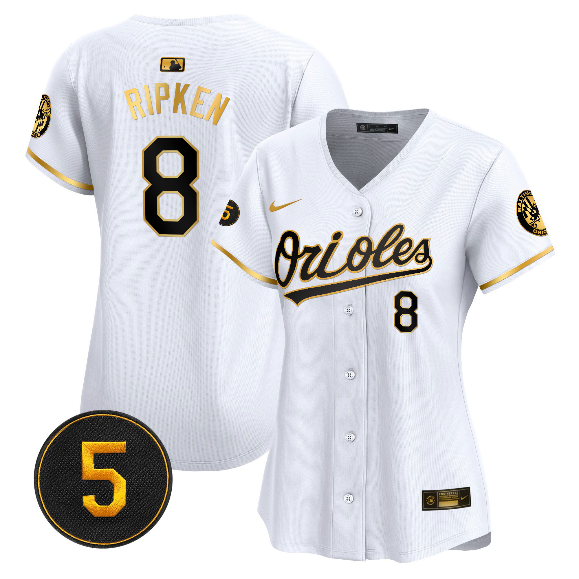 Women’s Baltimore Orioles Robinson Patch Vapor Premier Limited Jersey – All Stitched