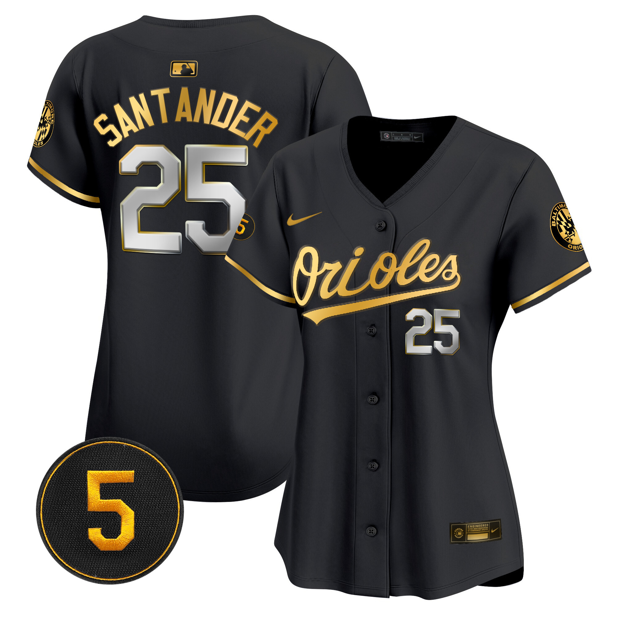 Women’s Baltimore Orioles Robinson Patch Vapor Premier Limited Jersey – All Stitched