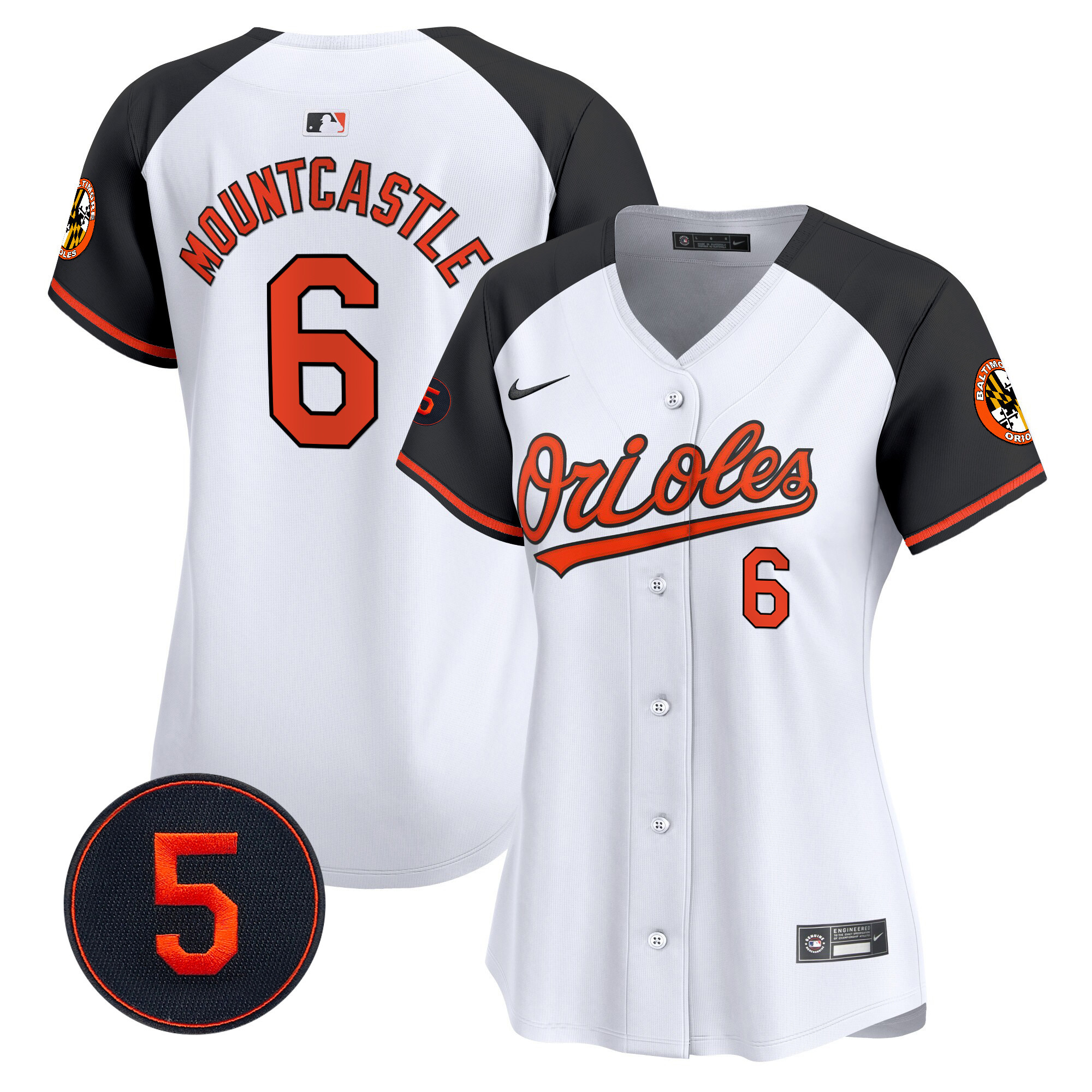 Women’s Baltimore Orioles Robinson Patch Vapor Premier Limited Jersey – All Stitched