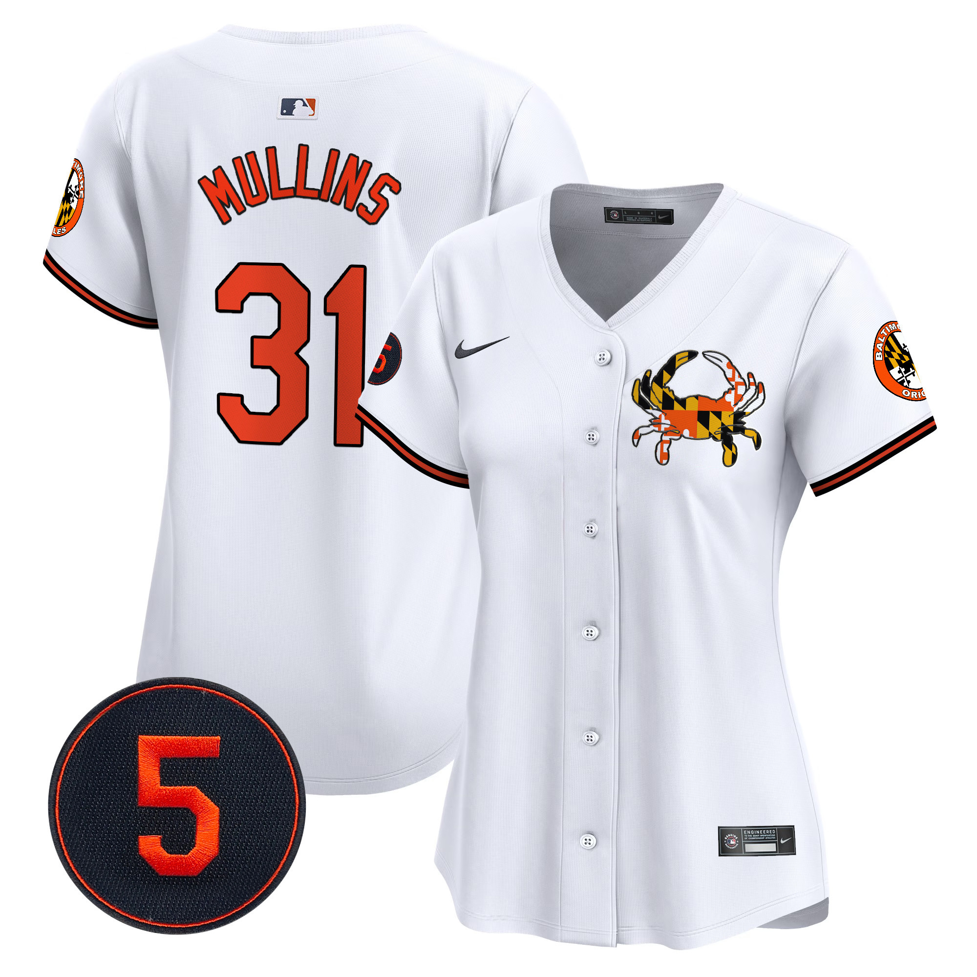 Women’s Baltimore Orioles Robinson Patch Vapor Premier Limited Jersey V3 - All Stitched