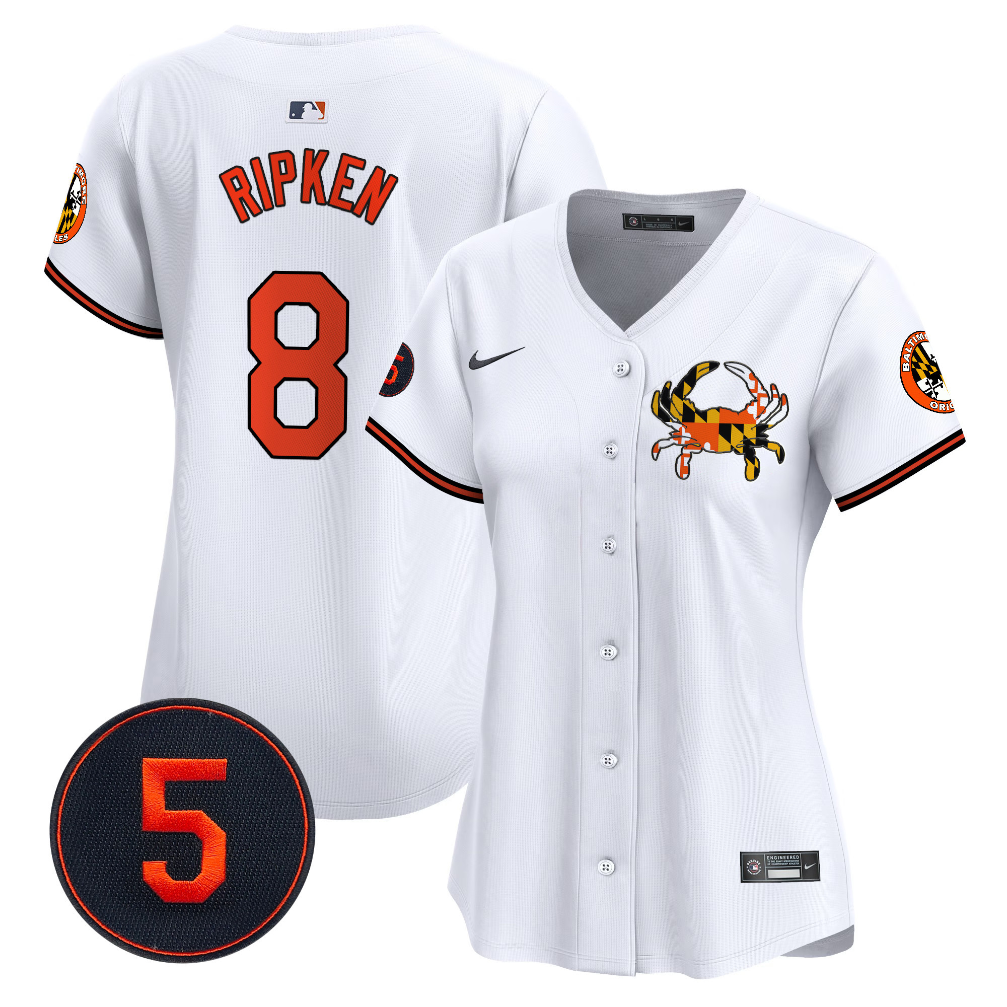 Women’s Baltimore Orioles Robinson Patch Vapor Premier Limited Jersey V3 - All Stitched