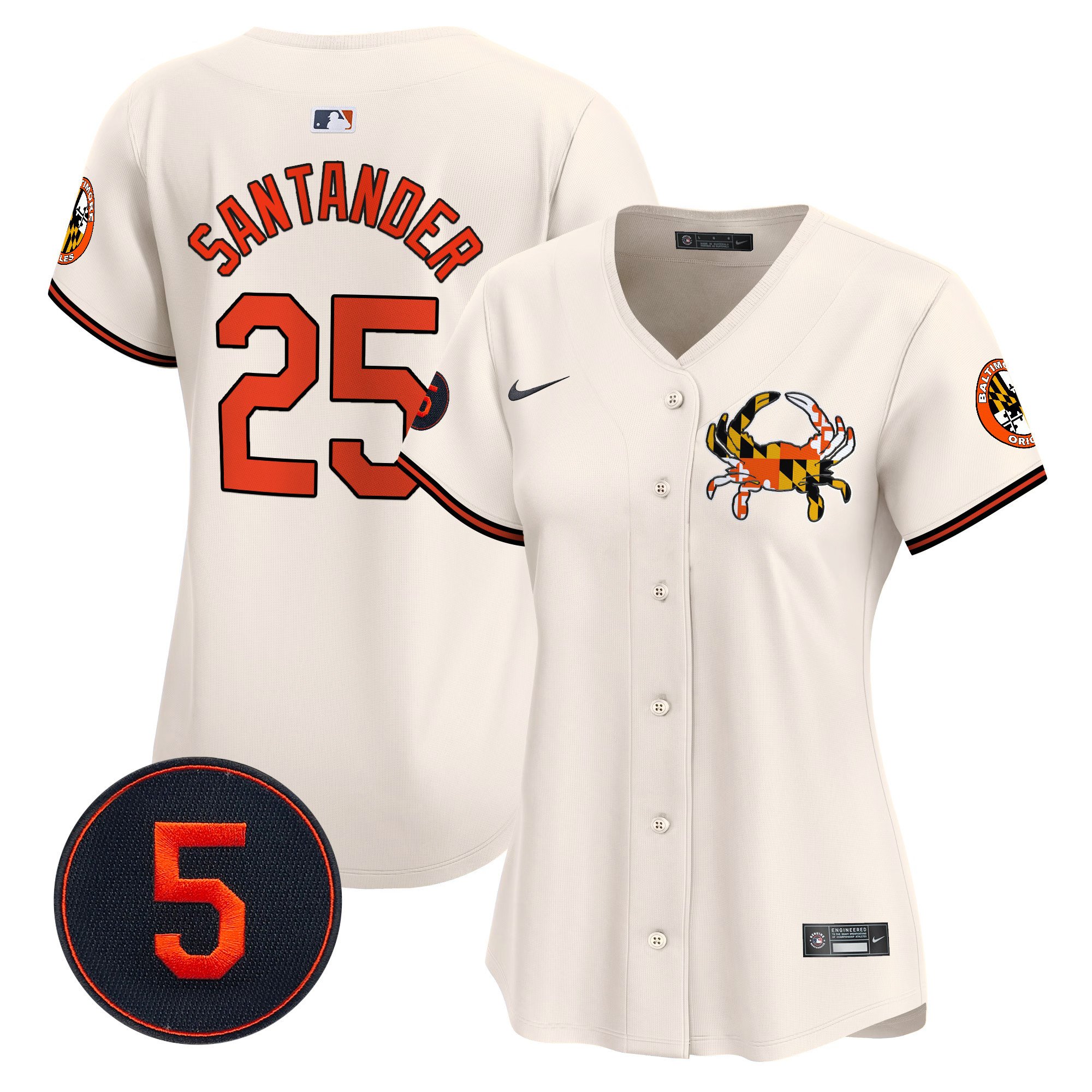 Women’s Baltimore Orioles Robinson Patch Vapor Premier Limited Jersey V3 - All Stitched