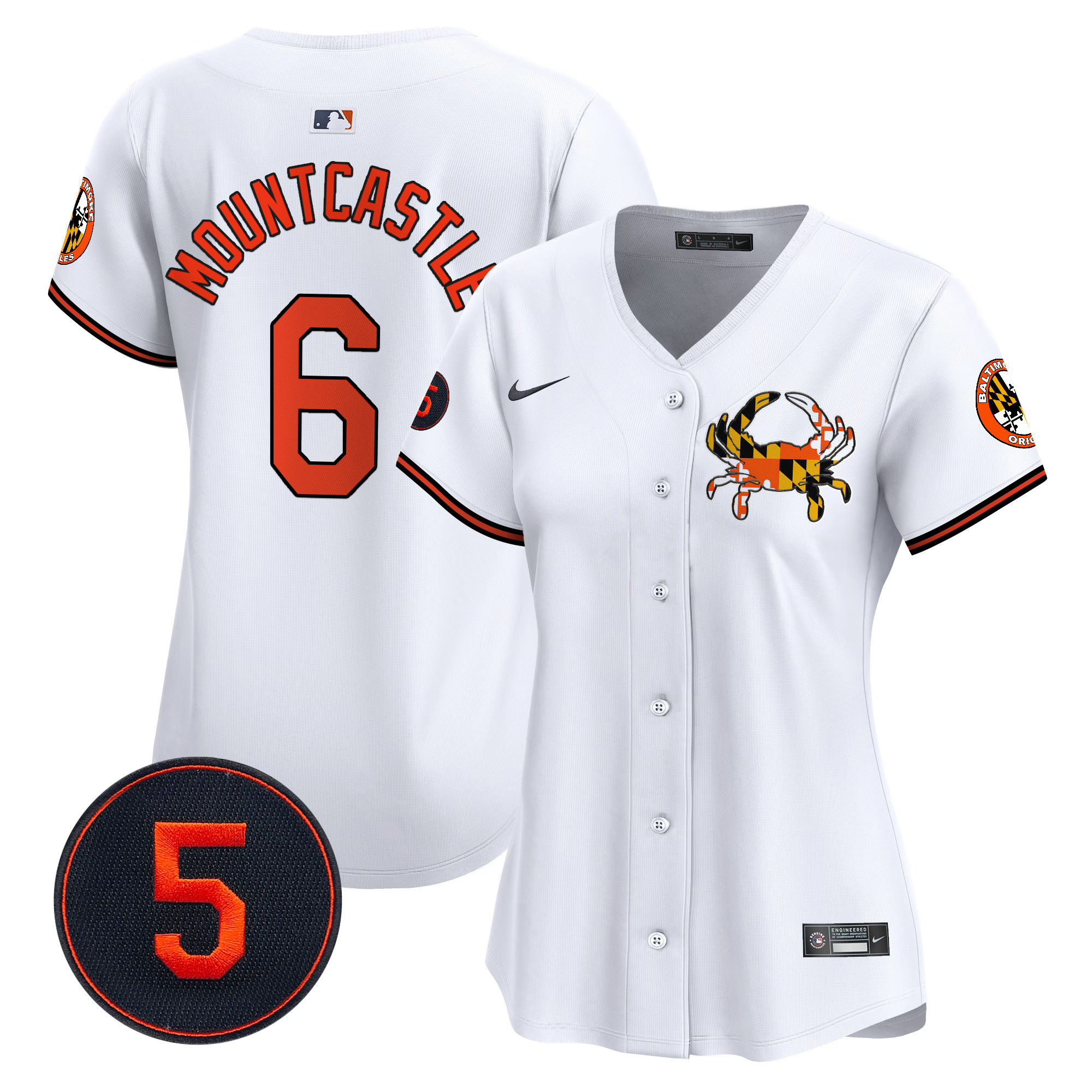 Women’s Baltimore Orioles Robinson Patch Vapor Premier Limited Jersey V3 - All Stitched