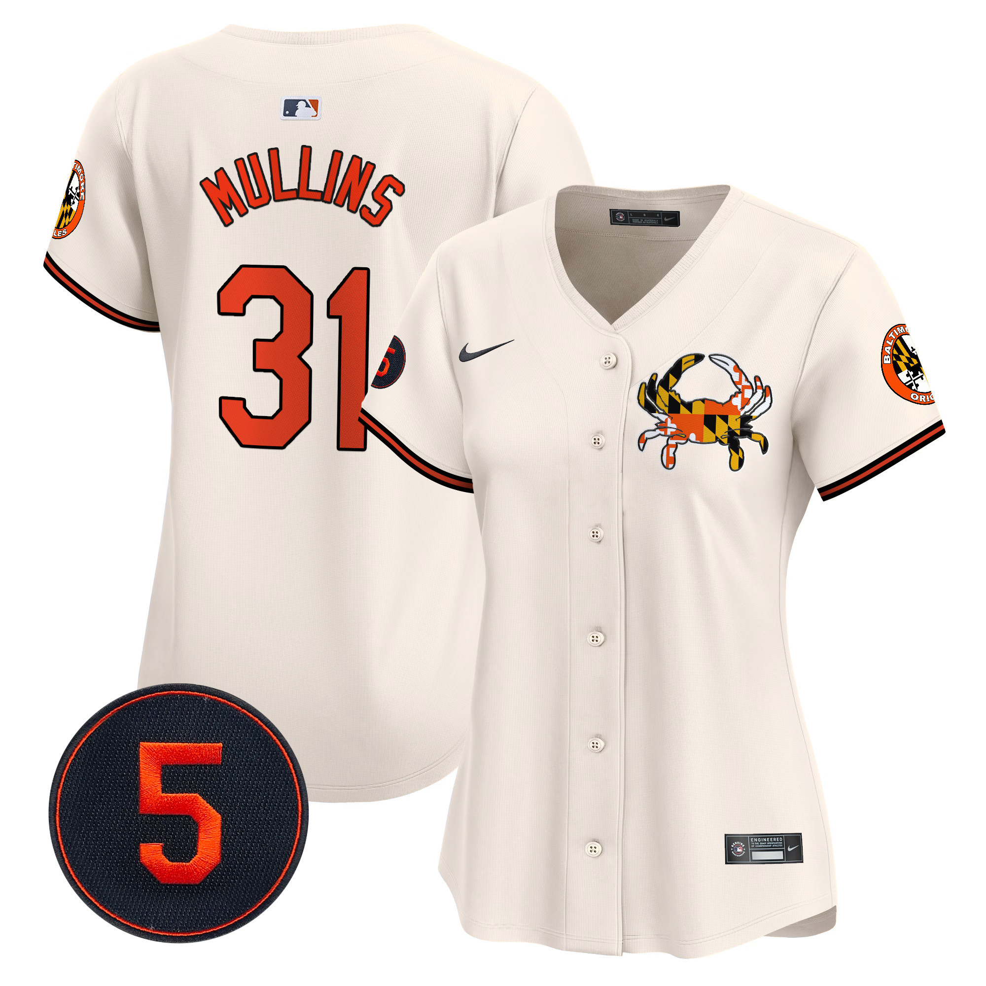 Women’s Baltimore Orioles Robinson Patch Vapor Premier Limited Jersey V3 - All Stitched