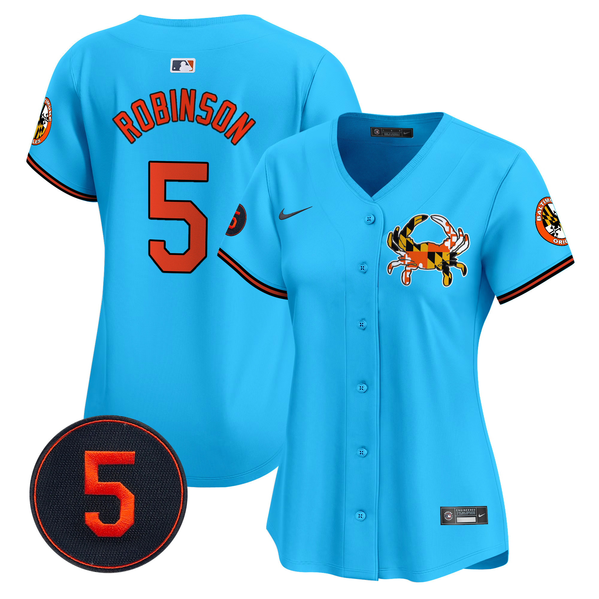 Women’s Baltimore Orioles Robinson Patch Vapor Premier Limited Jersey V3 - All Stitched