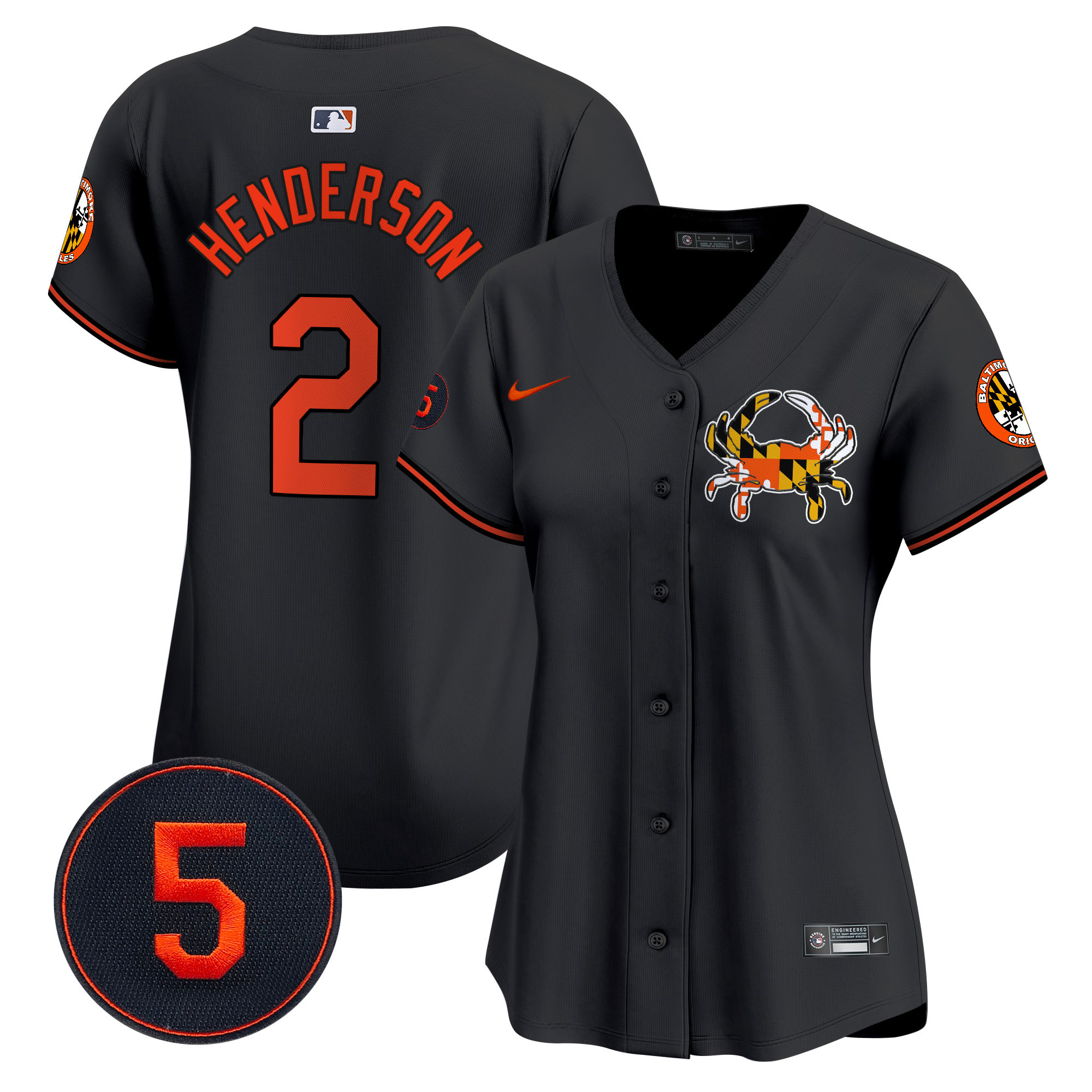 Women’s Baltimore Orioles Robinson Patch Vapor Premier Limited Jersey V3 - All Stitched