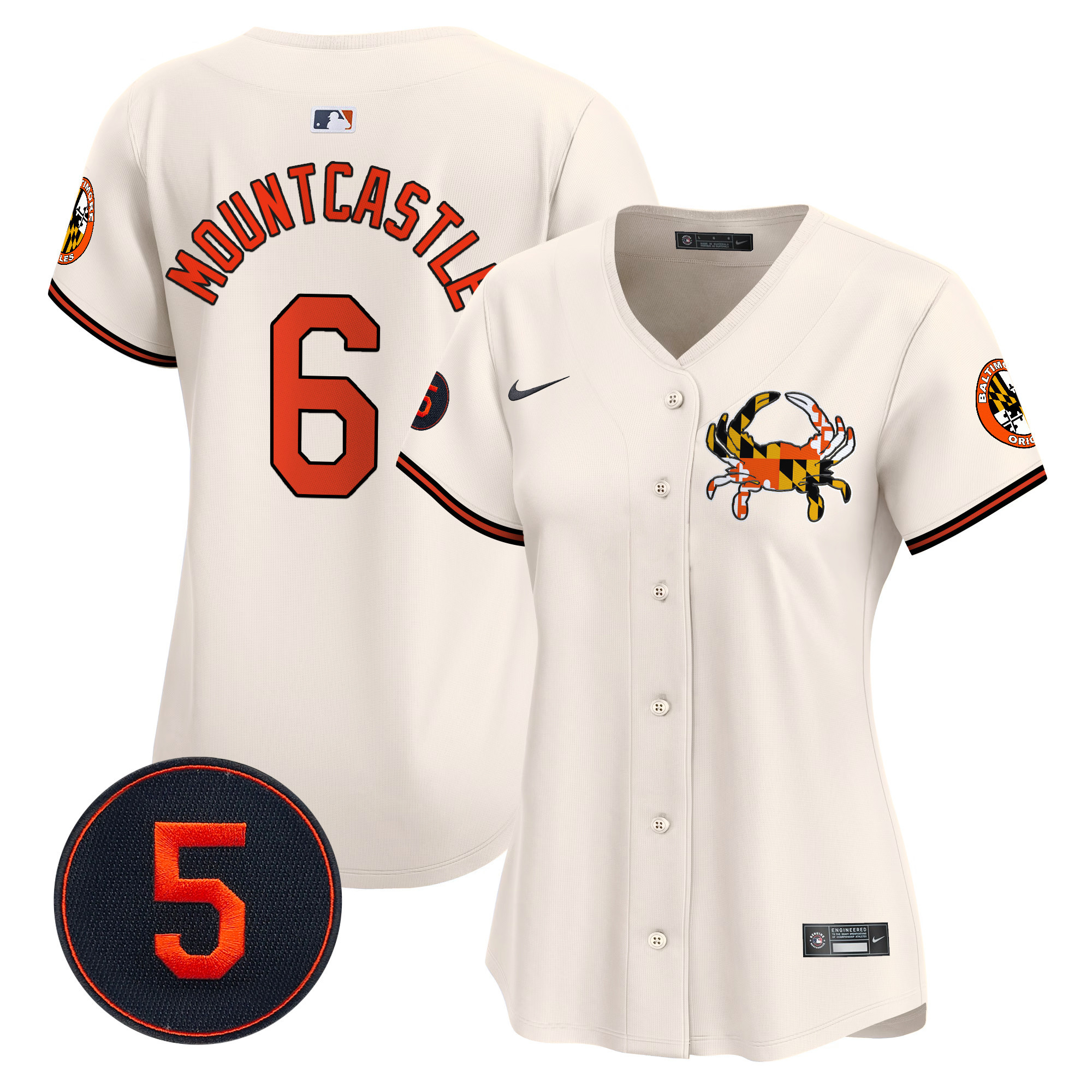 Women’s Baltimore Orioles Robinson Patch Vapor Premier Limited Jersey V3 - All Stitched