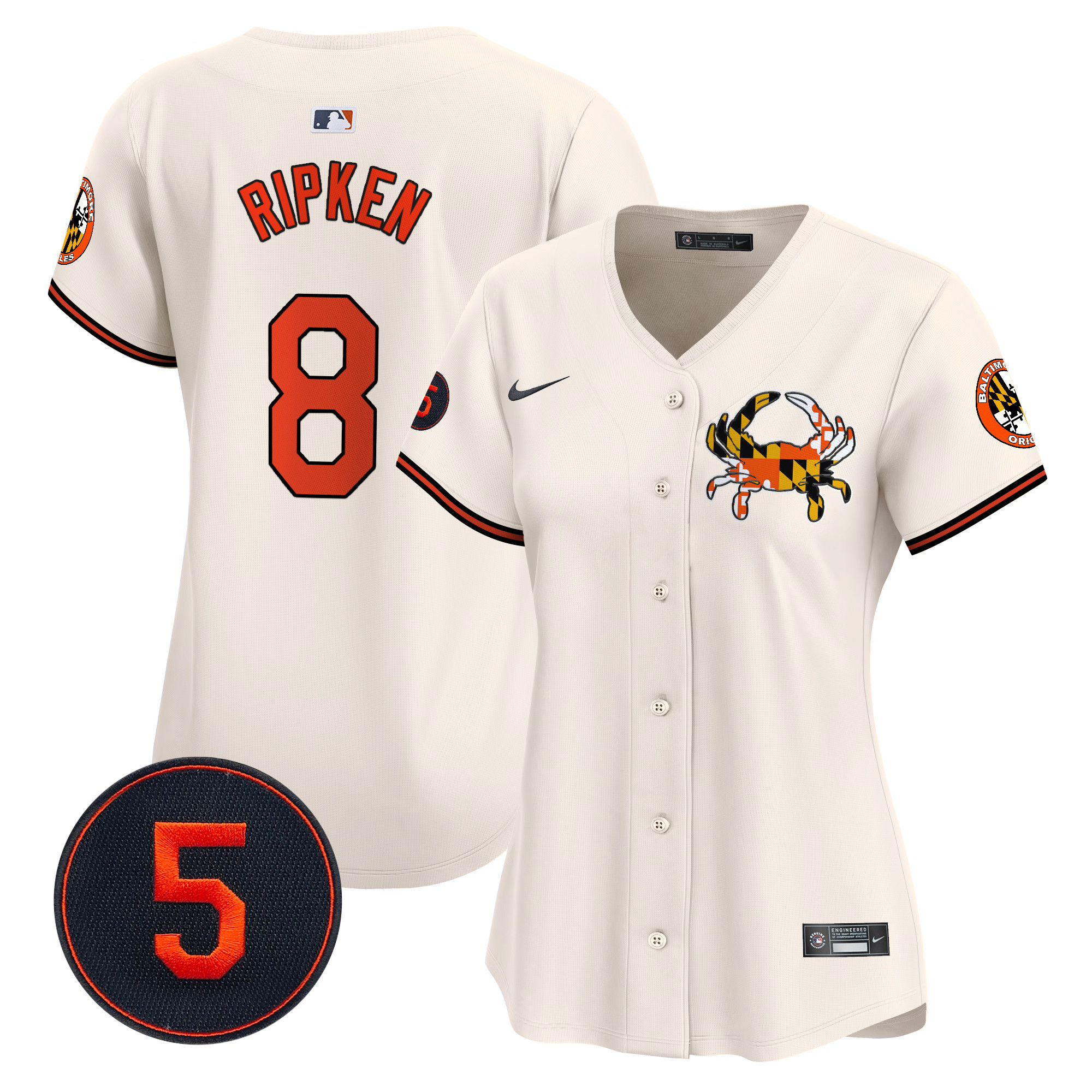 Women’s Baltimore Orioles Robinson Patch Vapor Premier Limited Jersey V3 - All Stitched