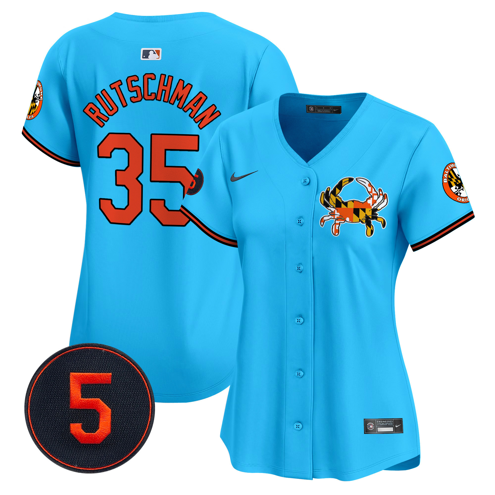 Women’s Baltimore Orioles Robinson Patch Vapor Premier Limited Jersey V3 - All Stitched