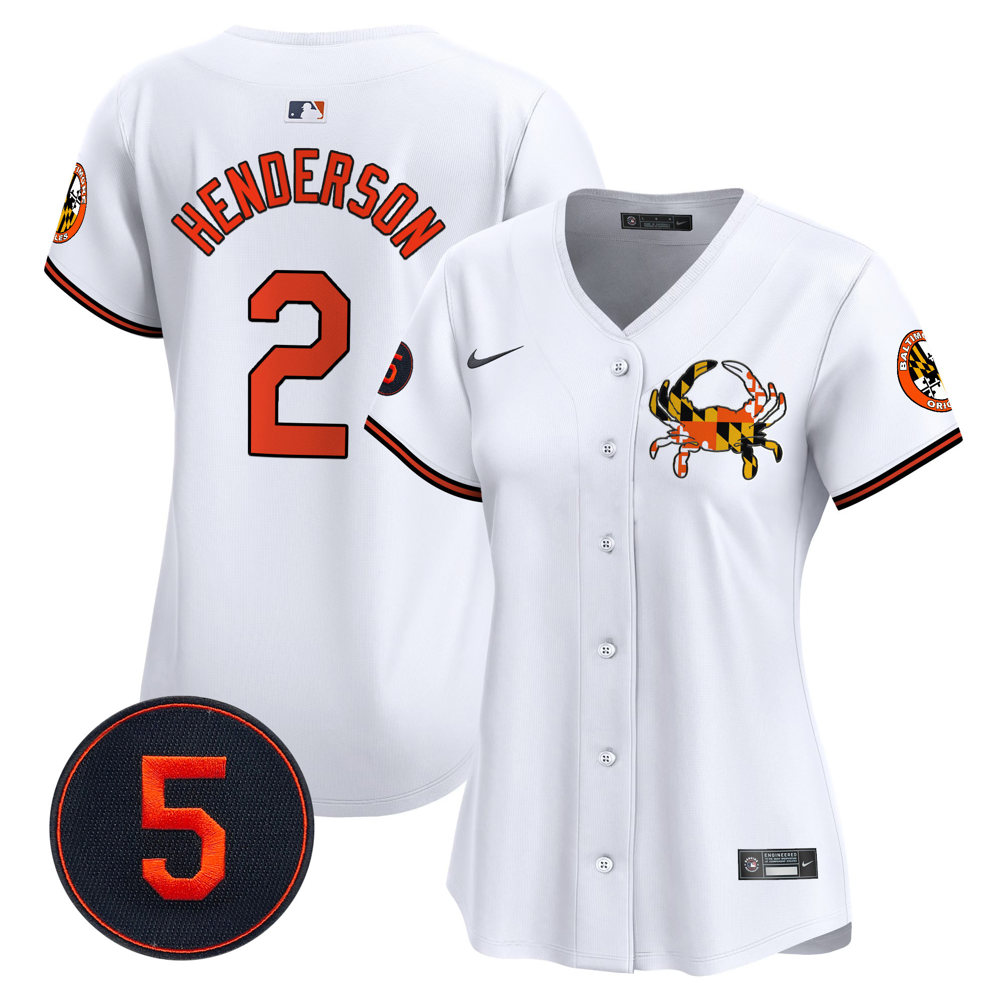 Women’s Baltimore Orioles Robinson Patch Vapor Premier Limited Jersey V3 - All Stitched