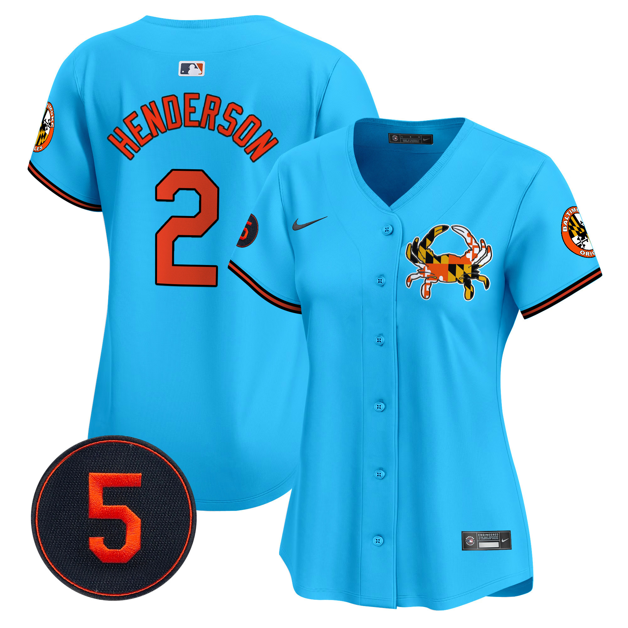 Women’s Baltimore Orioles Robinson Patch Vapor Premier Limited Jersey V3 - All Stitched