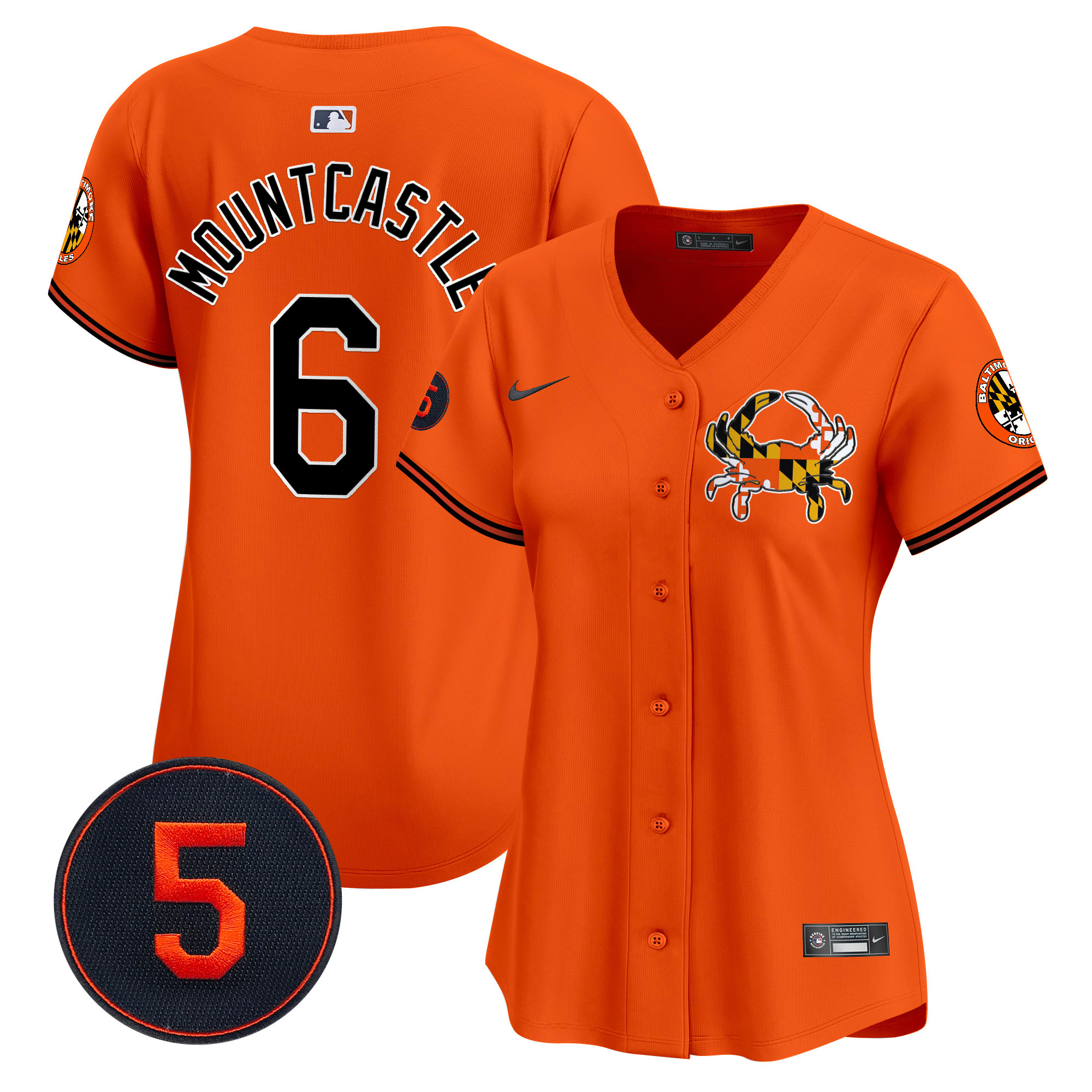 Women’s Baltimore Orioles Robinson Patch Vapor Premier Limited Jersey V3 - All Stitched