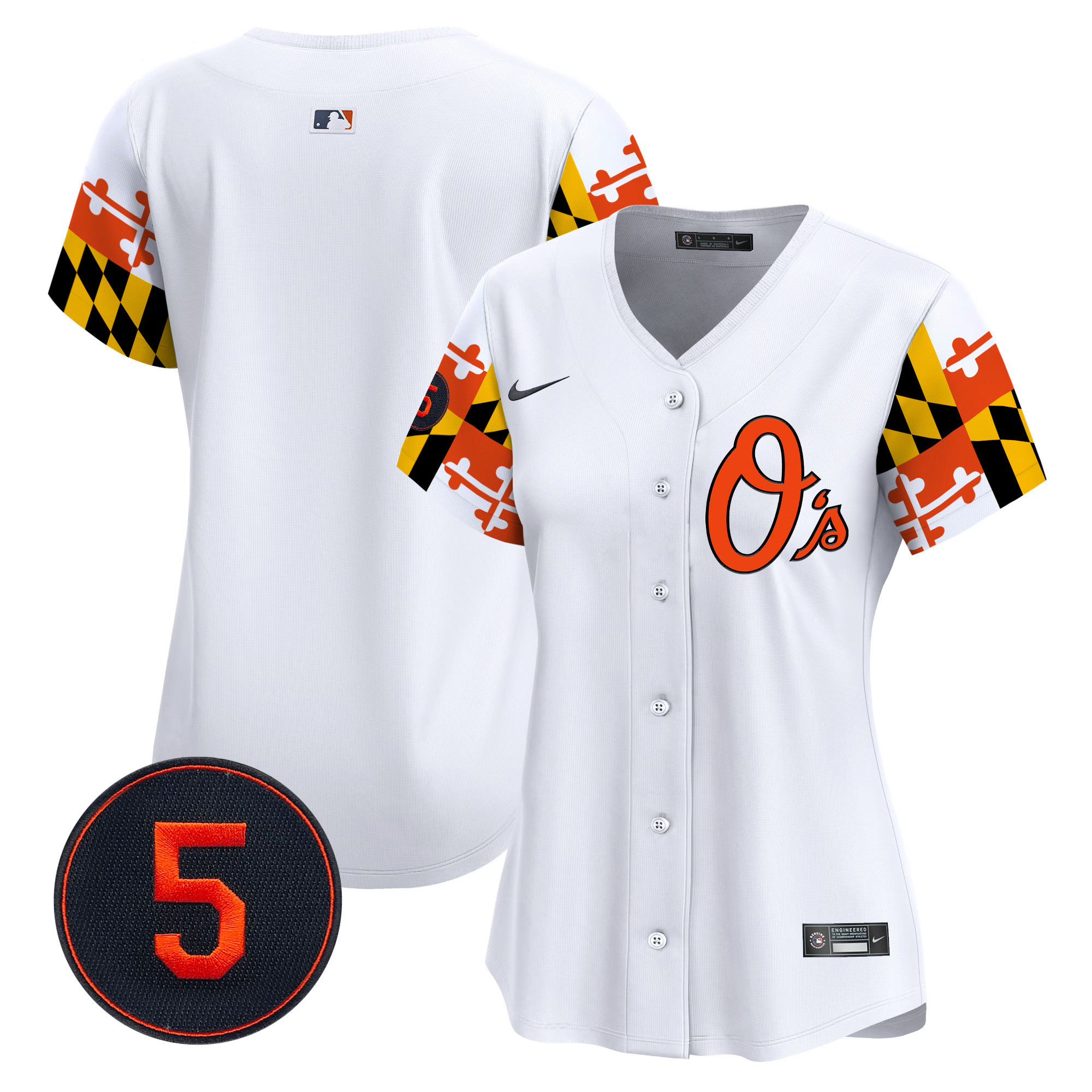 Women’s Baltimore Orioles Robinson Patch Vapor Premier Limited Jersey V5 - All Stitched