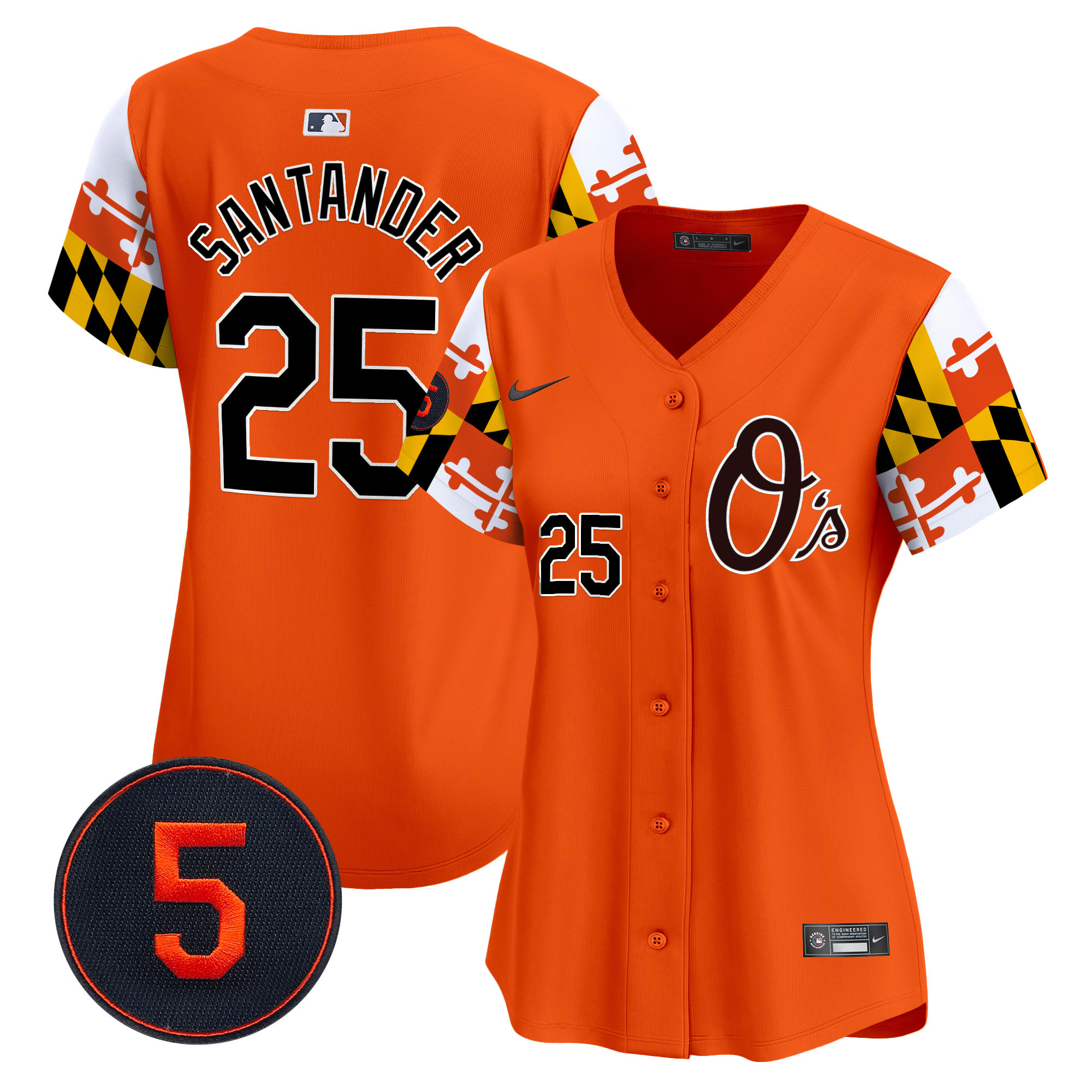 Women’s Baltimore Orioles Robinson Patch Vapor Premier Limited Jersey V5 - All Stitched