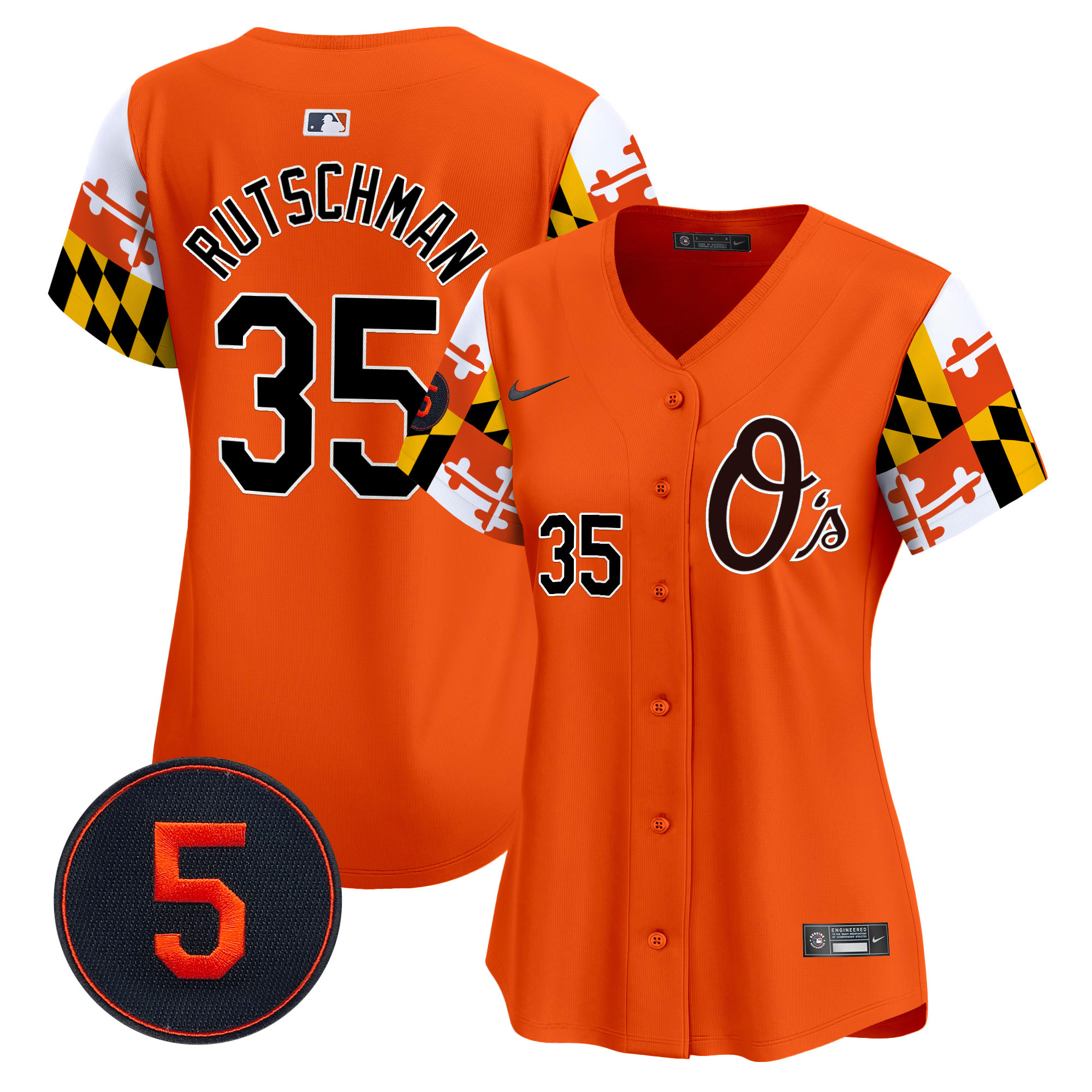 Women’s Baltimore Orioles Robinson Patch Vapor Premier Limited Jersey V5 - All Stitched