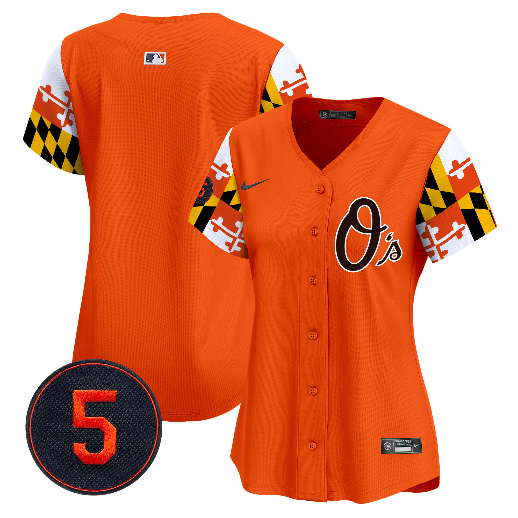 Women’s Baltimore Orioles Robinson Patch Vapor Premier Limited Jersey V5 - All Stitched