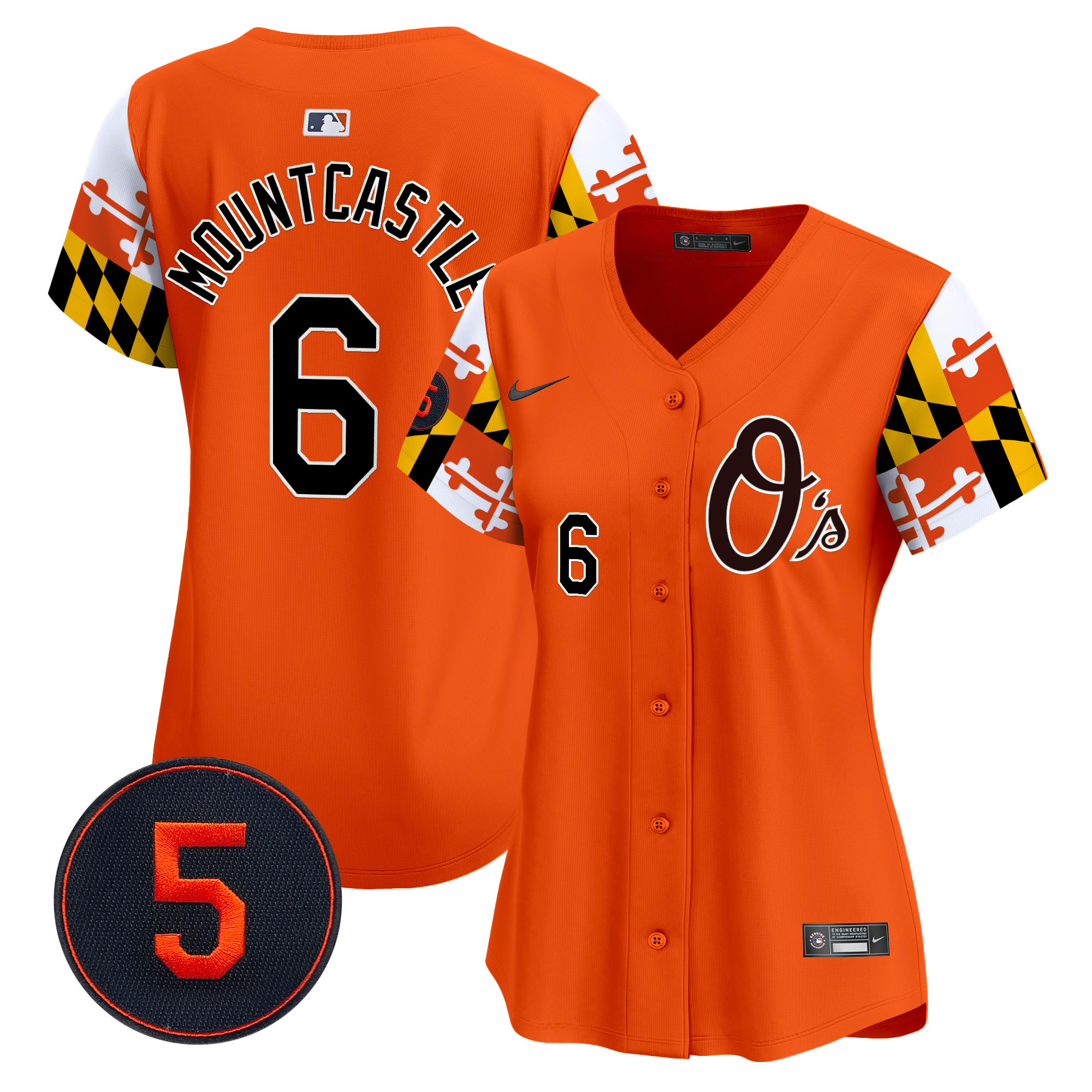 Women’s Baltimore Orioles Robinson Patch Vapor Premier Limited Jersey V5 - All Stitched
