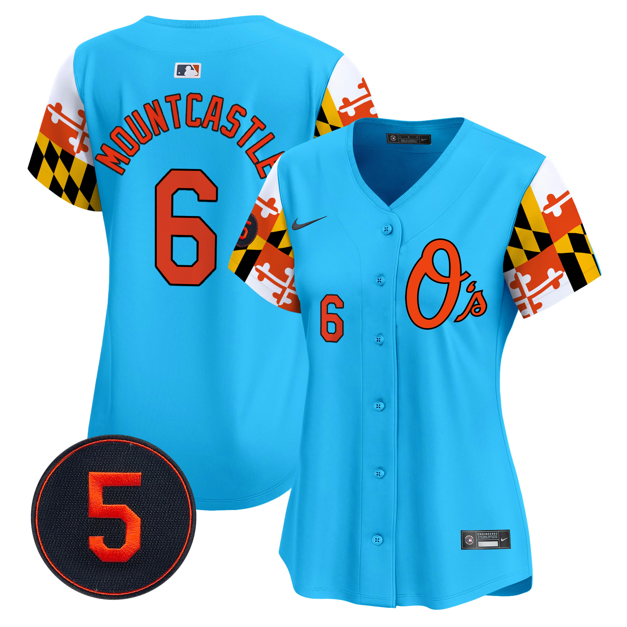 Women’s Baltimore Orioles Robinson Patch Vapor Premier Limited Jersey V5 - All Stitched
