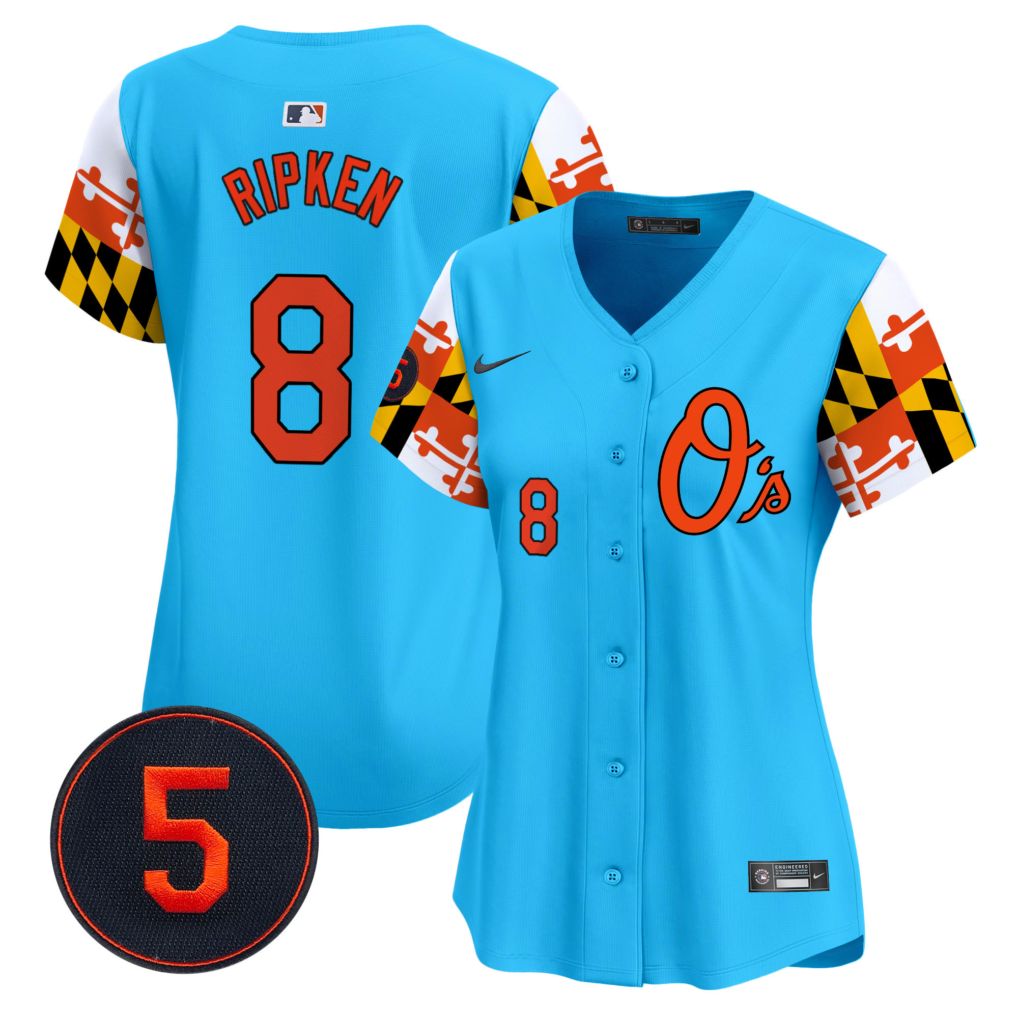 Women’s Baltimore Orioles Robinson Patch Vapor Premier Limited Jersey V5 - All Stitched