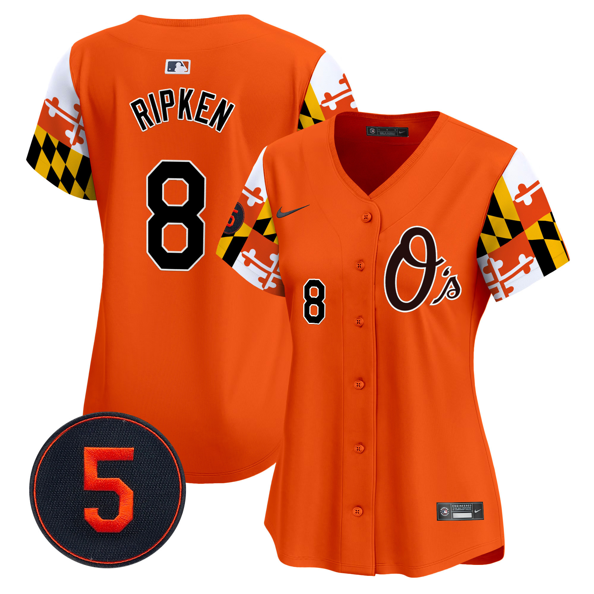 Women’s Baltimore Orioles Robinson Patch Vapor Premier Limited Jersey V5 - All Stitched