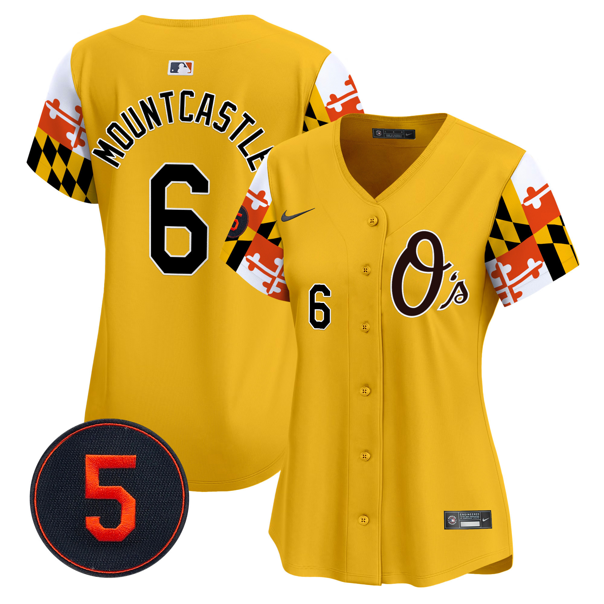 Women’s Baltimore Orioles Robinson Patch Vapor Premier Limited Jersey V5 - All Stitched