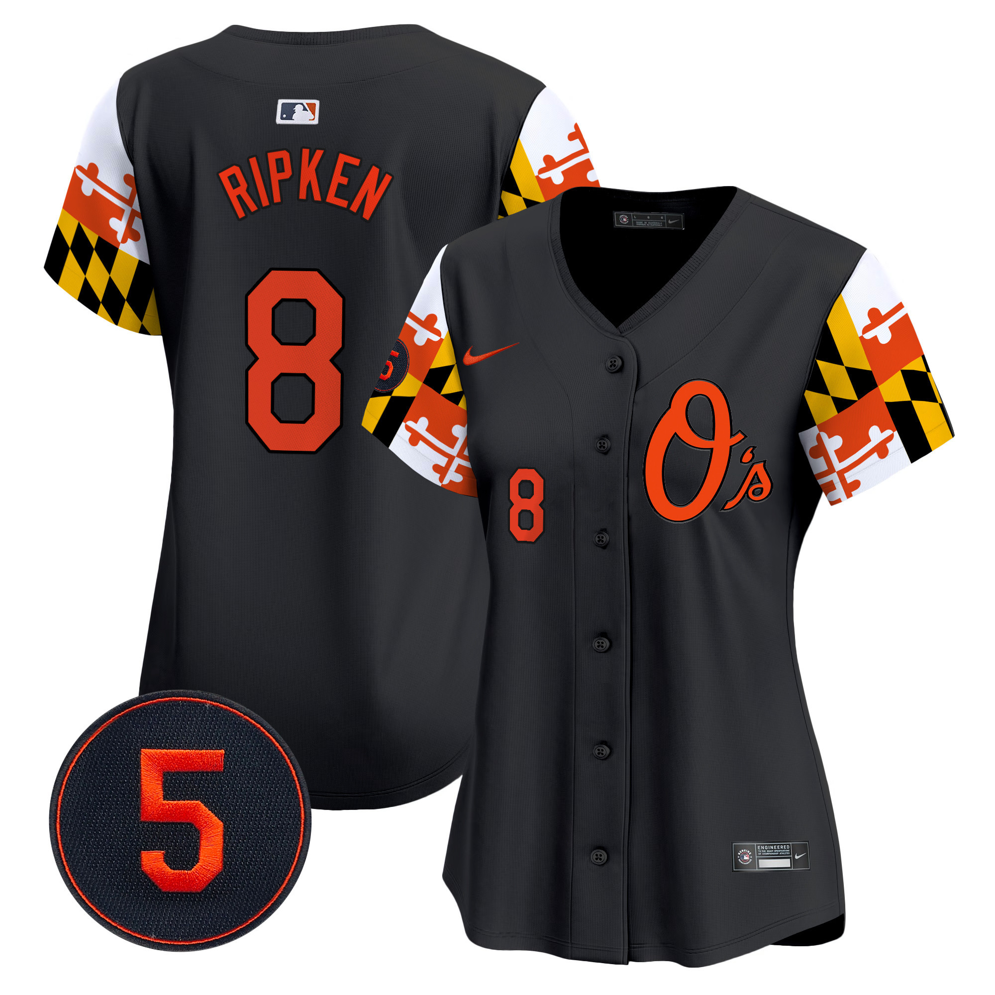 Women’s Baltimore Orioles Robinson Patch Vapor Premier Limited Jersey V5 - All Stitched