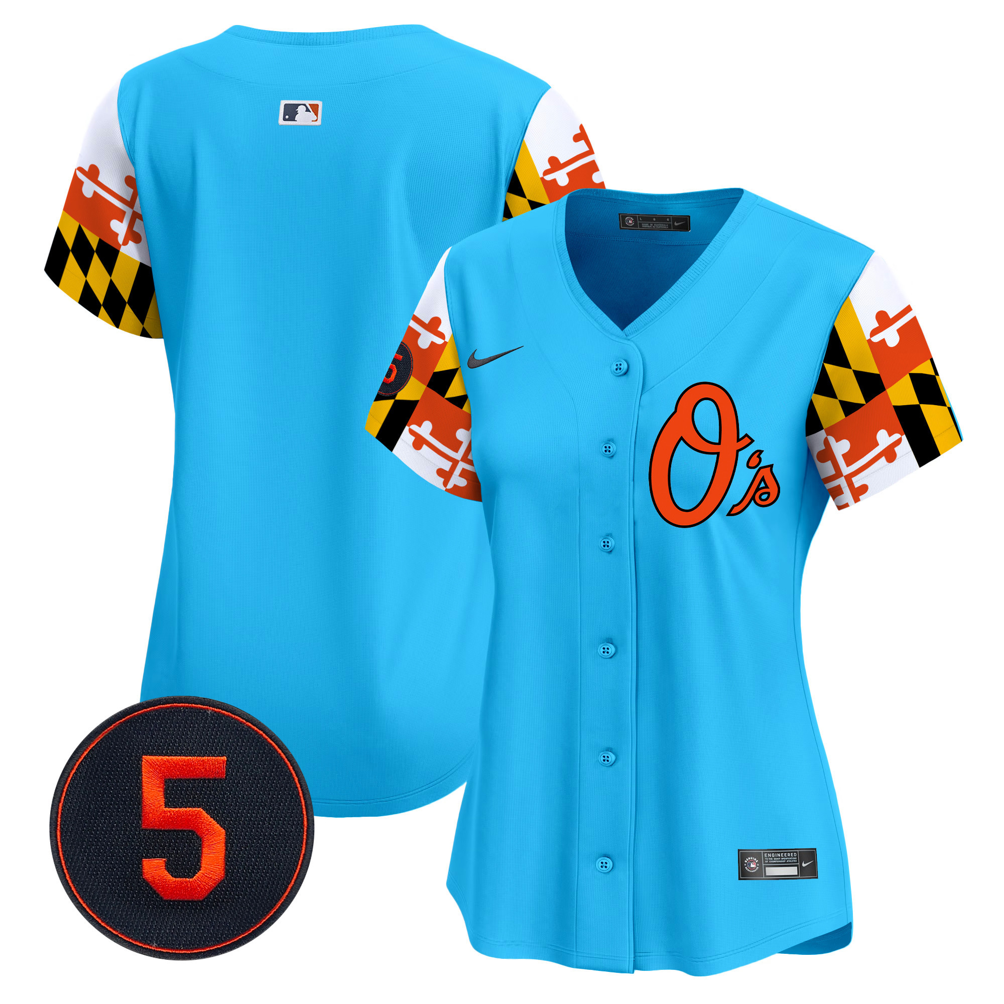Women’s Baltimore Orioles Robinson Patch Vapor Premier Limited Jersey V5 - All Stitched