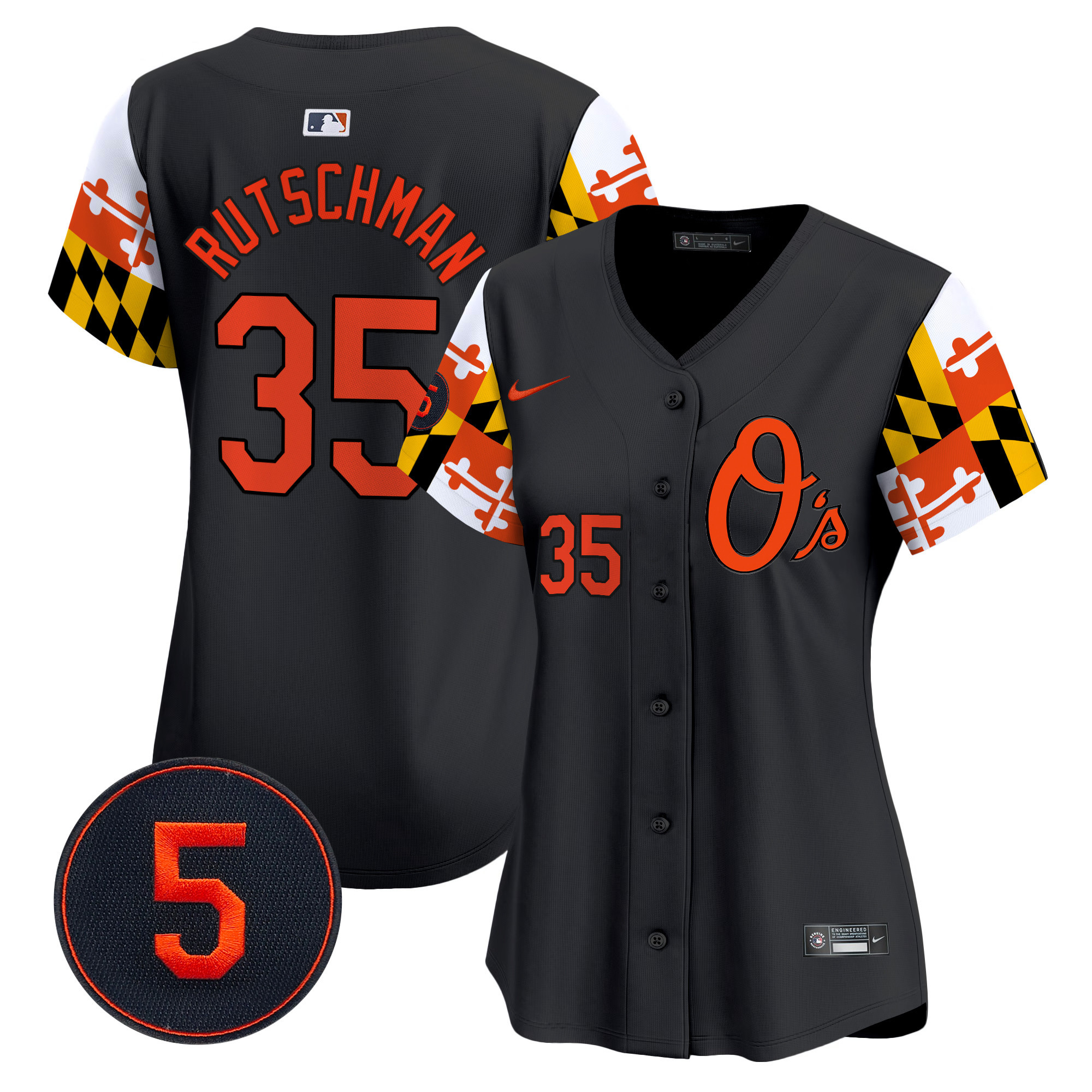 Women’s Baltimore Orioles Robinson Patch Vapor Premier Limited Jersey V5 - All Stitched