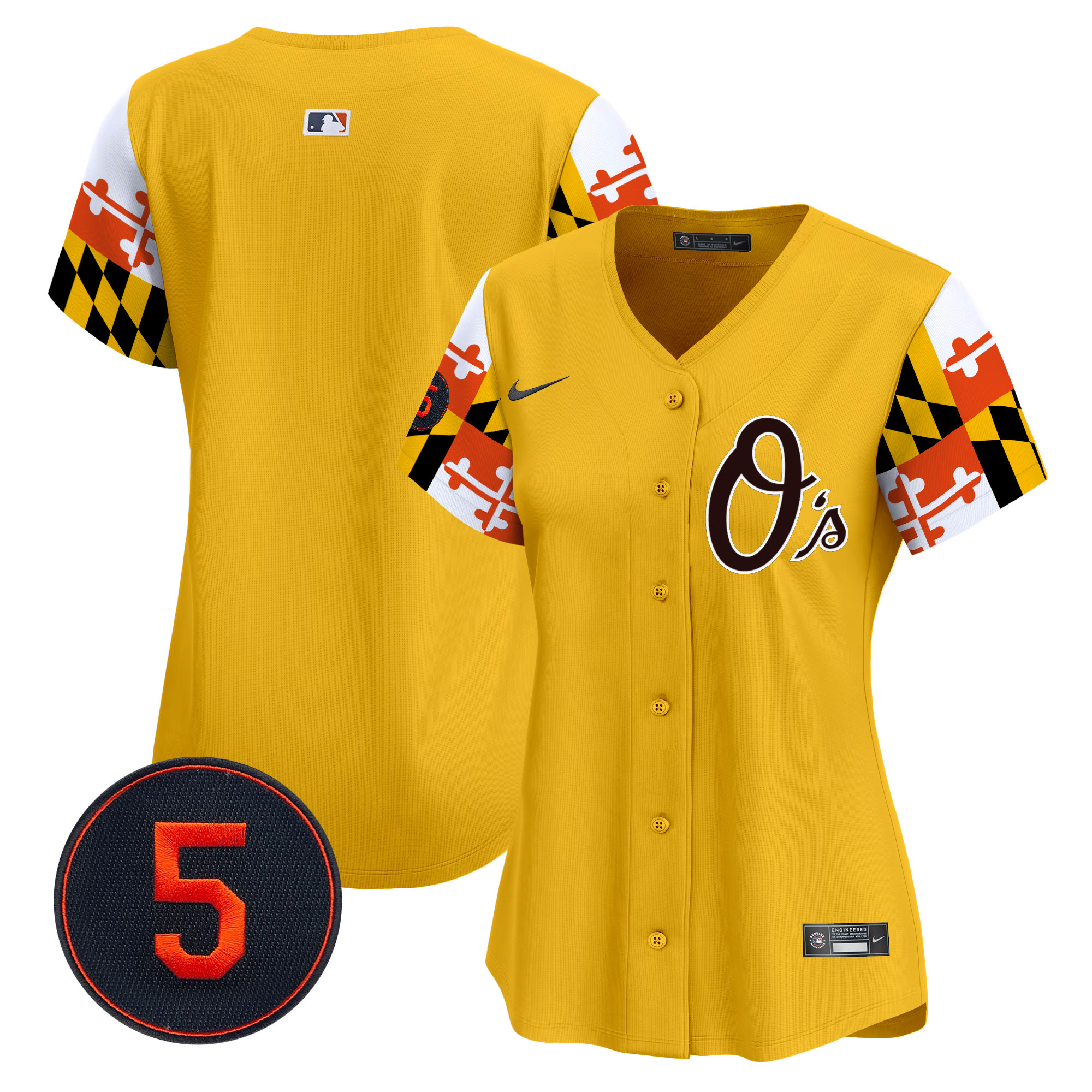 Women’s Baltimore Orioles Robinson Patch Vapor Premier Limited Jersey V5 - All Stitched