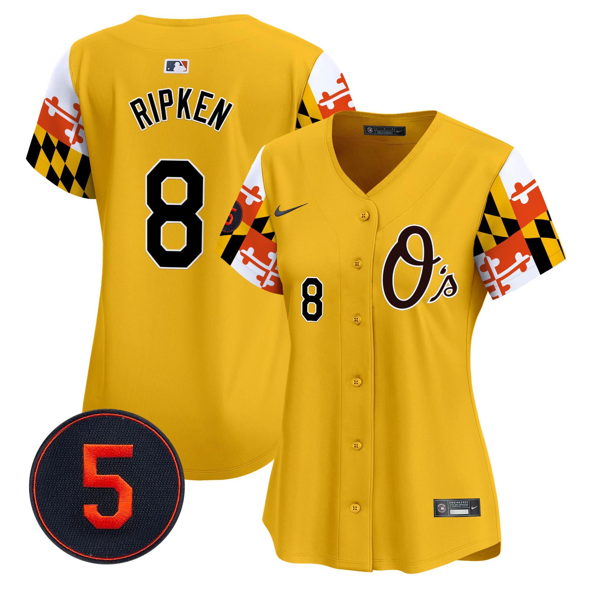 Women’s Baltimore Orioles Robinson Patch Vapor Premier Limited Jersey V5 - All Stitched