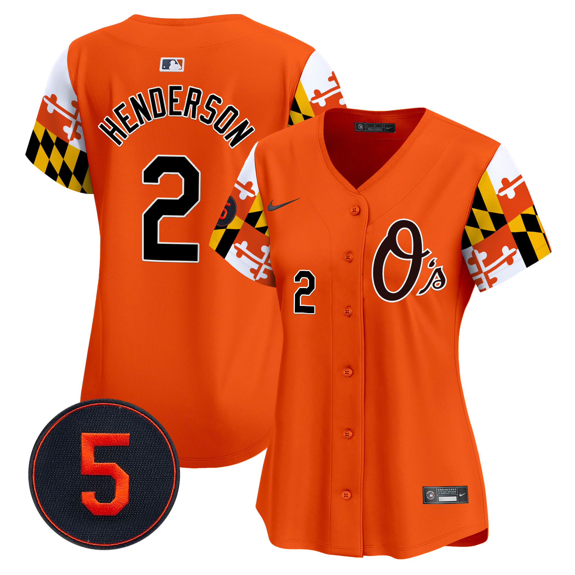 Women’s Baltimore Orioles Robinson Patch Vapor Premier Limited Jersey V5 - All Stitched