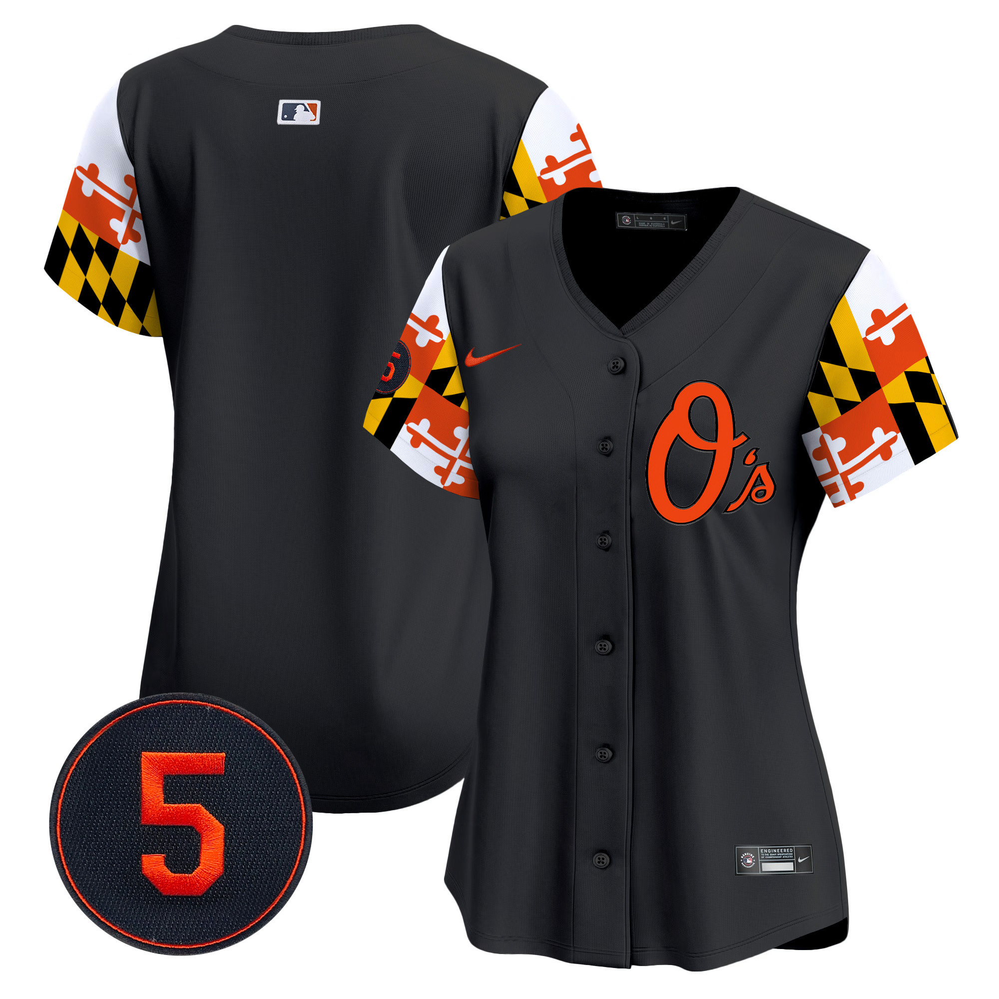 Women’s Baltimore Orioles Robinson Patch Vapor Premier Limited Jersey V5 - All Stitched