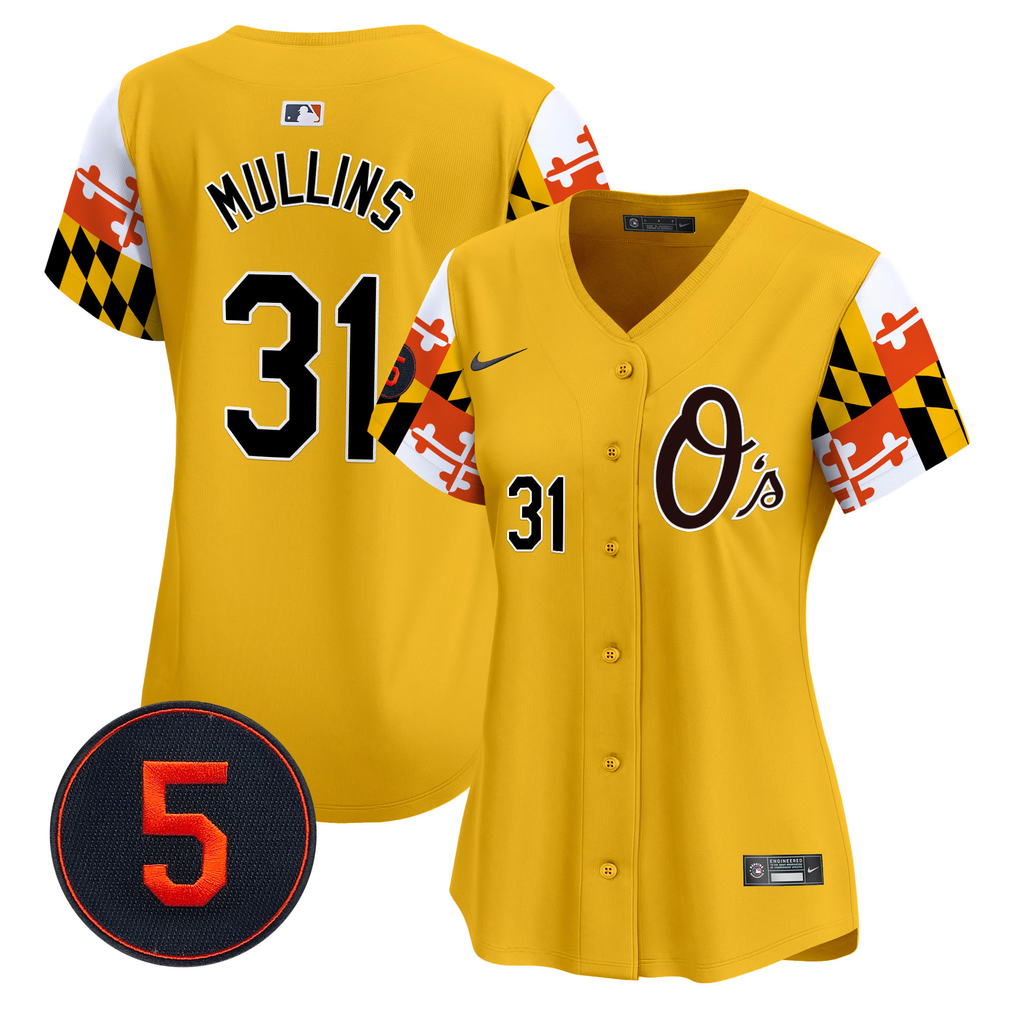 Women’s Baltimore Orioles Robinson Patch Vapor Premier Limited Jersey V5 - All Stitched