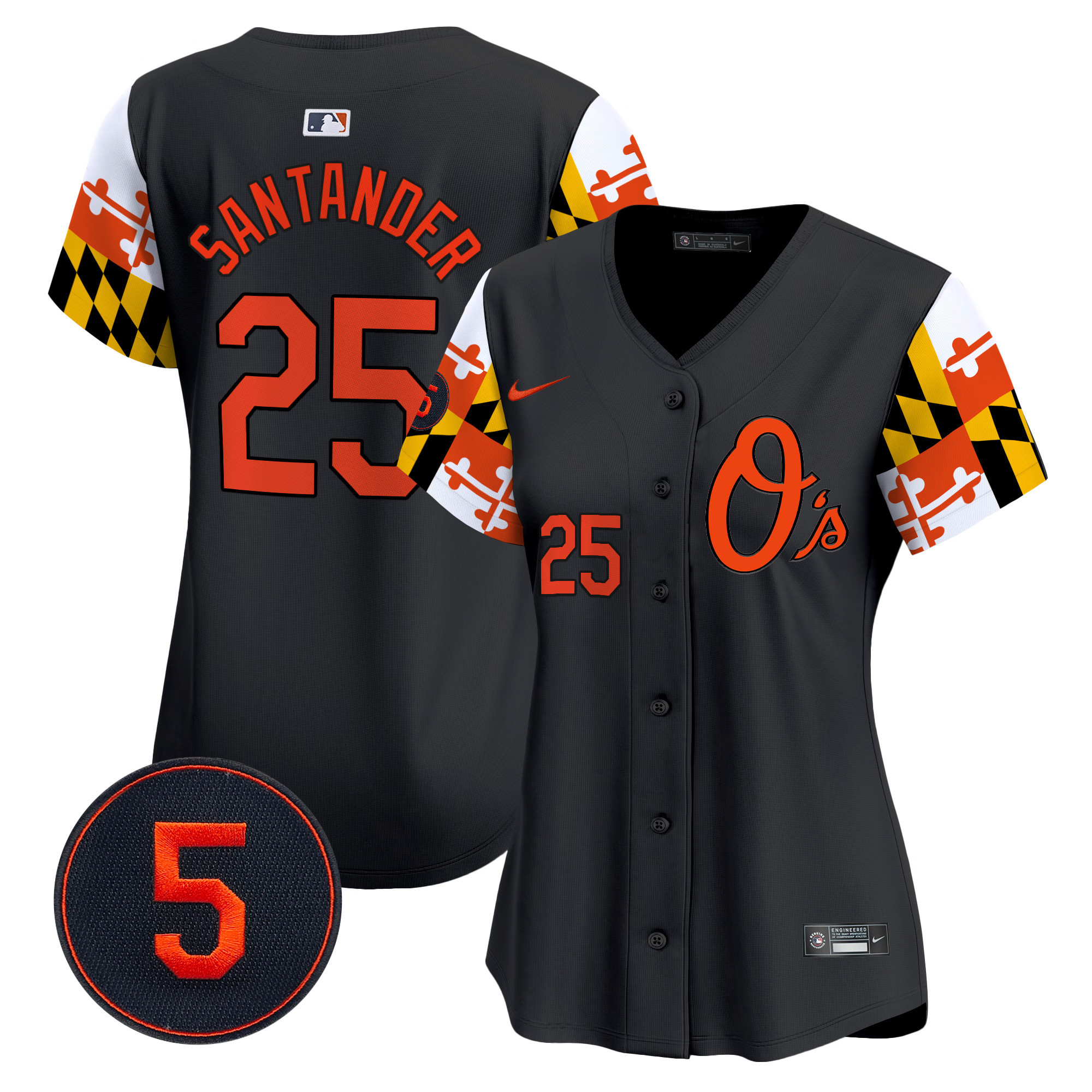 Women’s Baltimore Orioles Robinson Patch Vapor Premier Limited Jersey V5 - All Stitched