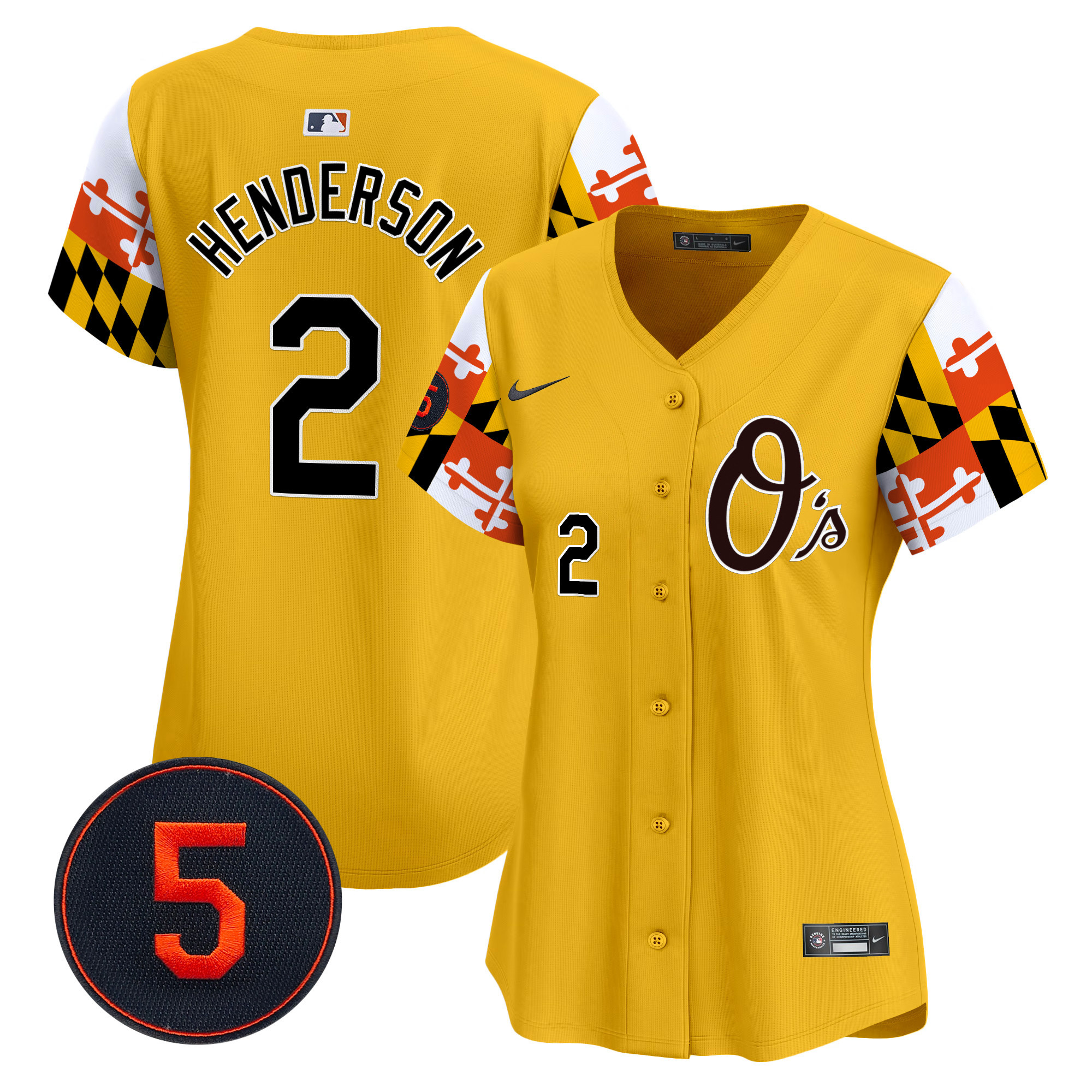 Women’s Baltimore Orioles Robinson Patch Vapor Premier Limited Jersey V5 - All Stitched
