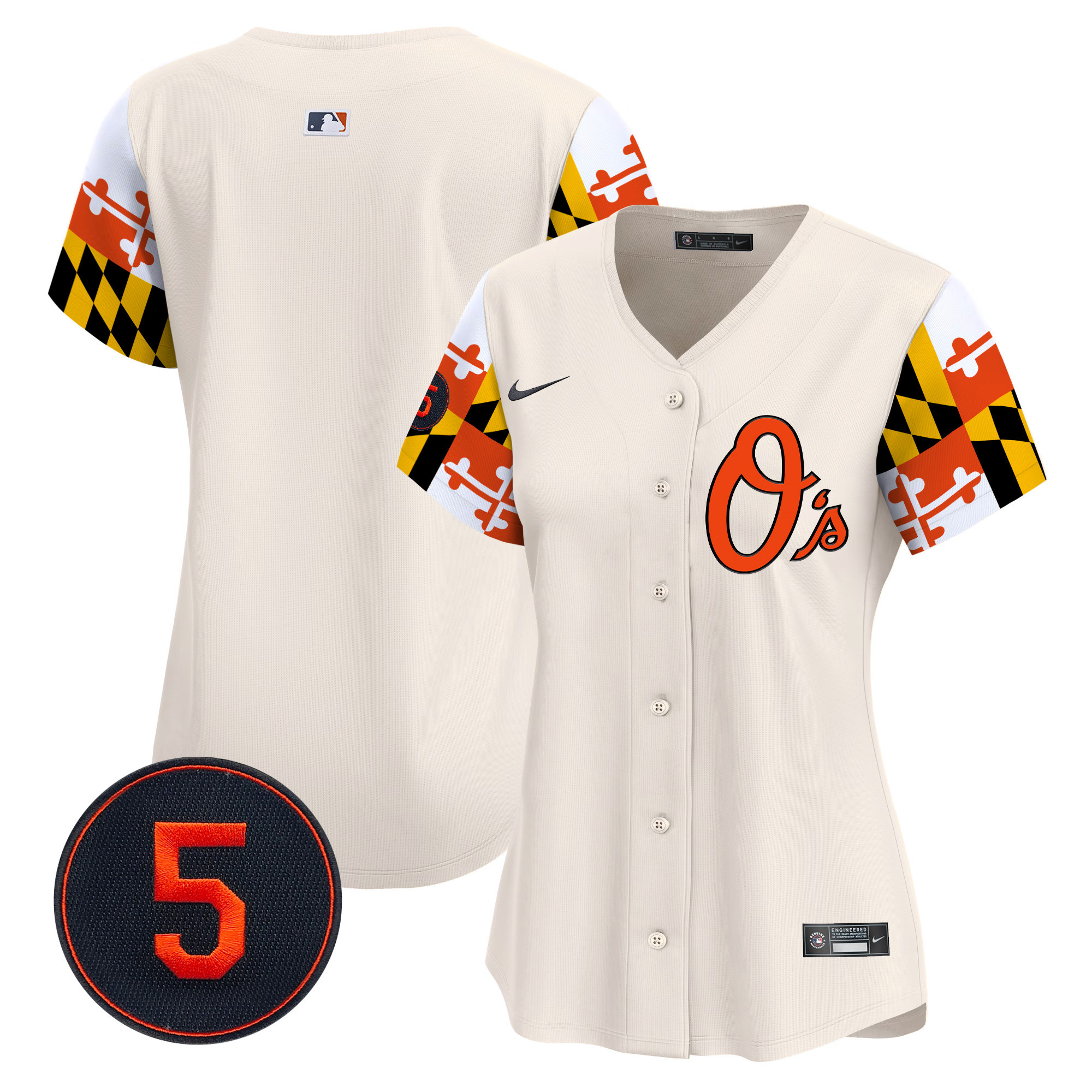 Women’s Baltimore Orioles Robinson Patch Vapor Premier Limited Jersey V5 - All Stitched