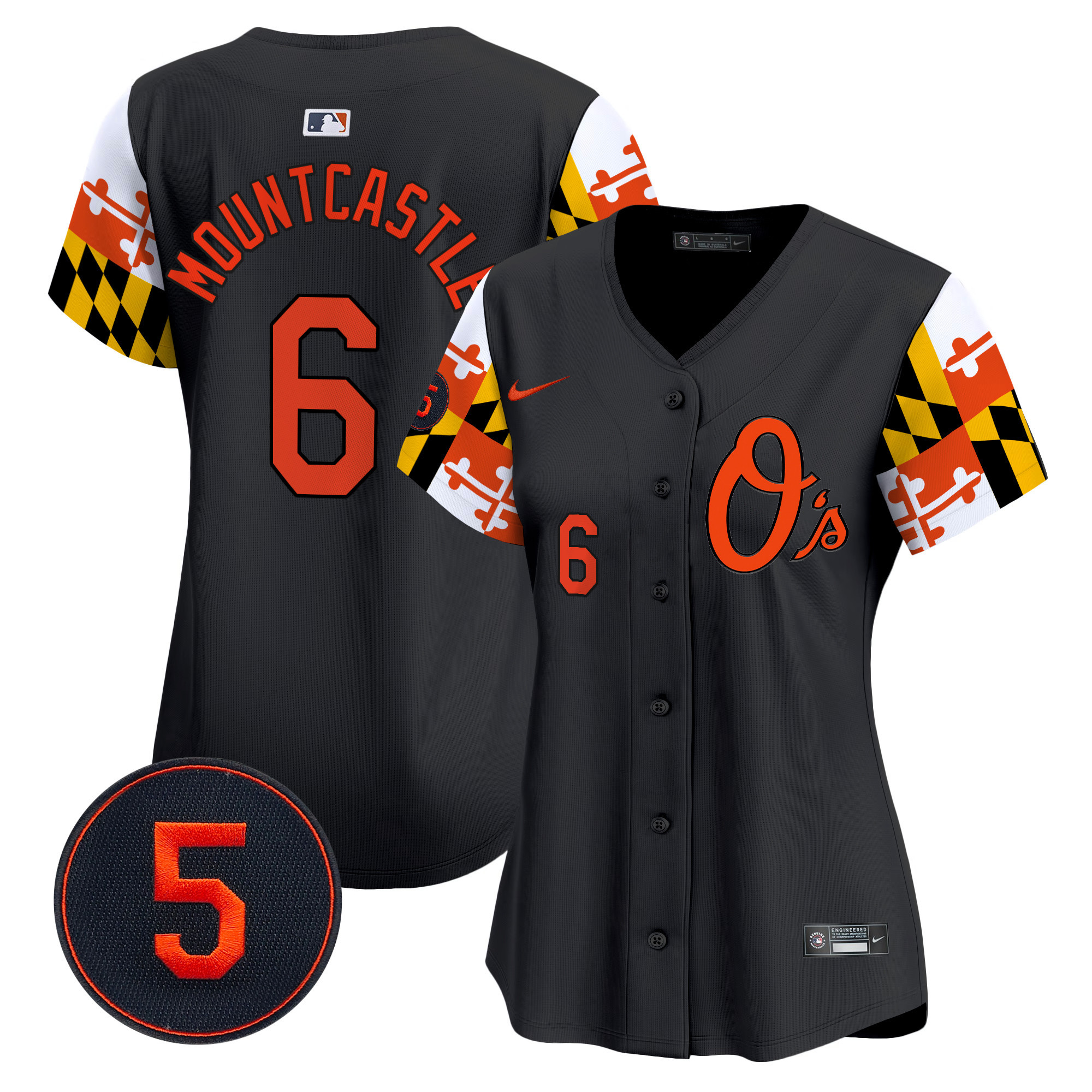 Women’s Baltimore Orioles Robinson Patch Vapor Premier Limited Jersey V5 - All Stitched