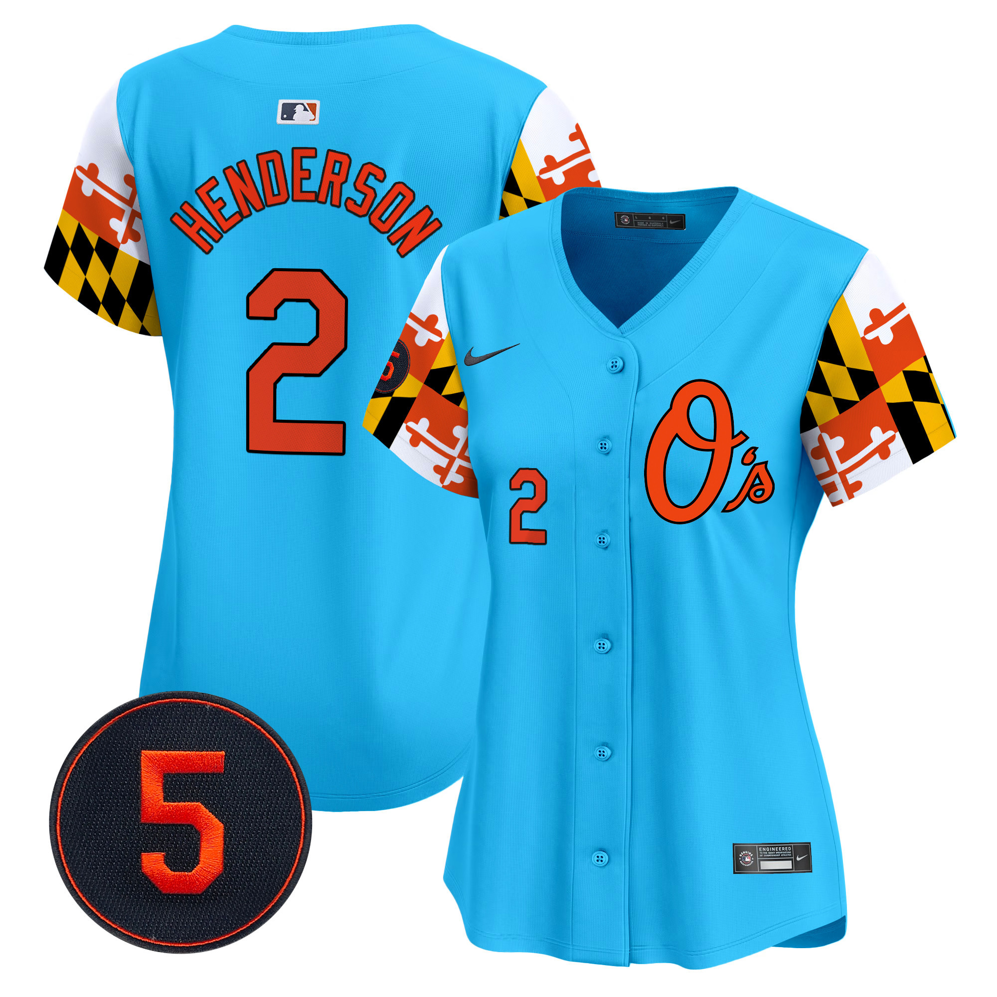 Women’s Baltimore Orioles Robinson Patch Vapor Premier Limited Jersey V5 - All Stitched