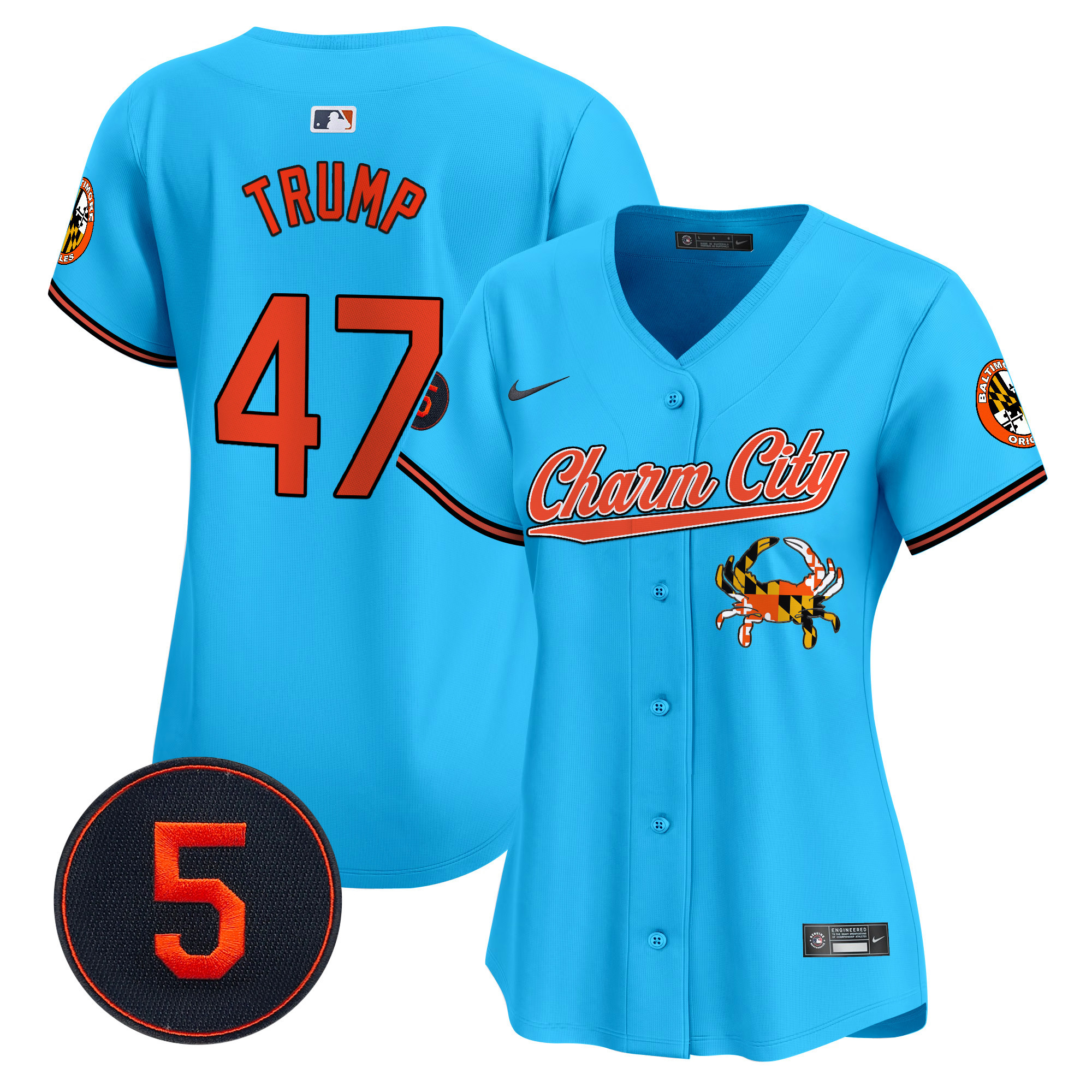 Women’s Baltimore Orioles Robinson Patch Vapor Premier Limited Jersey V8 - All Stitched