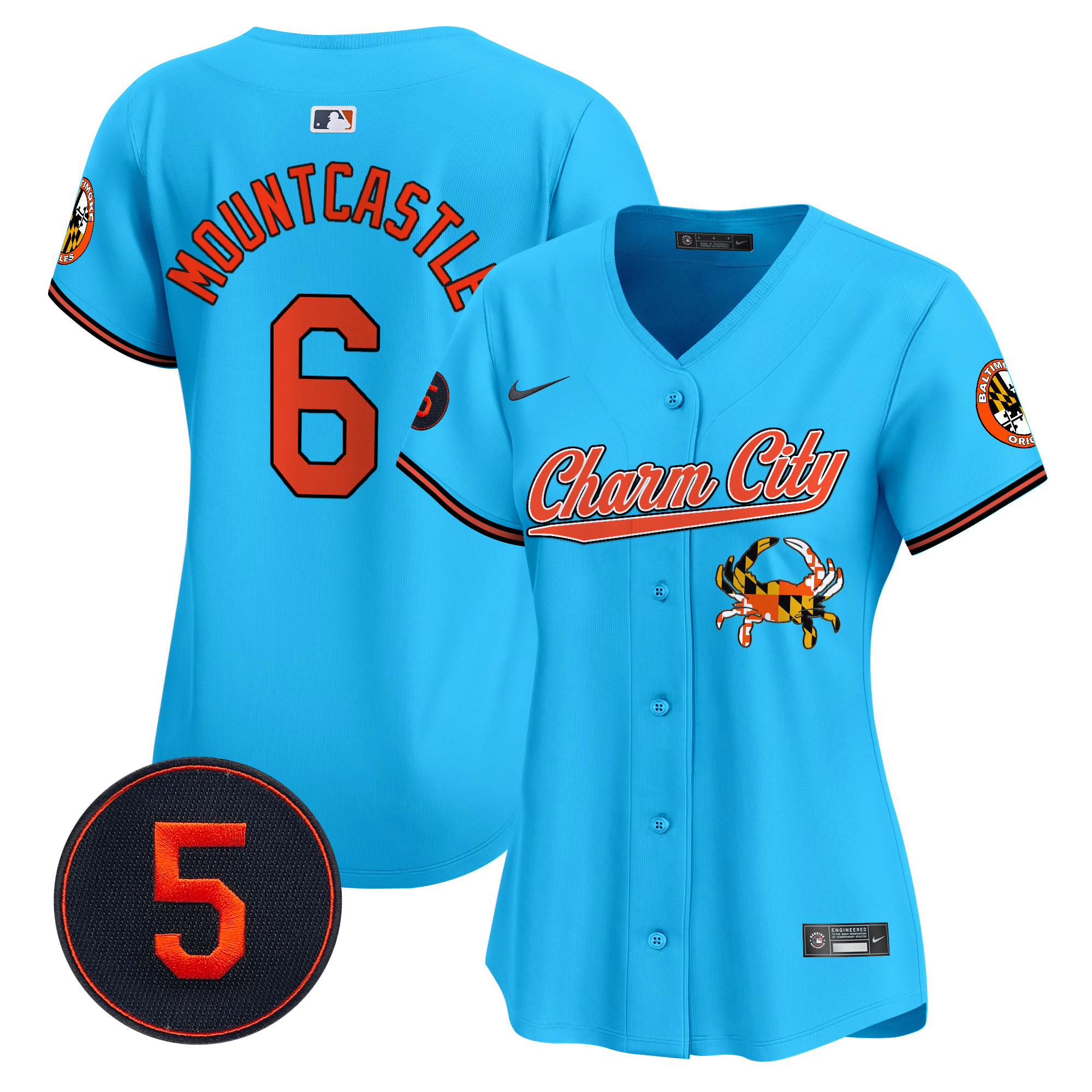 Women’s Baltimore Orioles Robinson Patch Vapor Premier Limited Jersey V8 - All Stitched